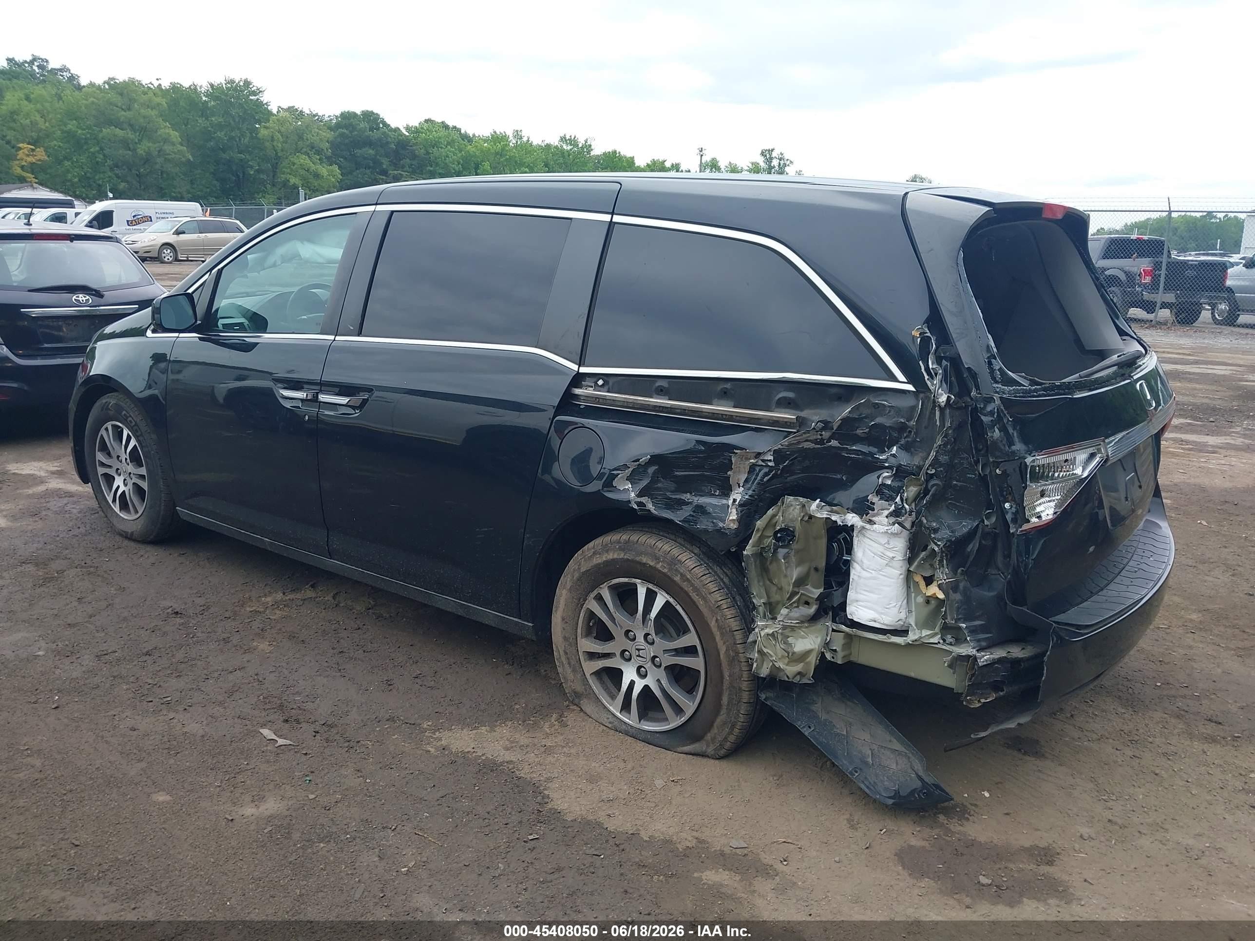 2011 Honda Odyssey Ex Black vin: 5FNRL5H4XBB075506