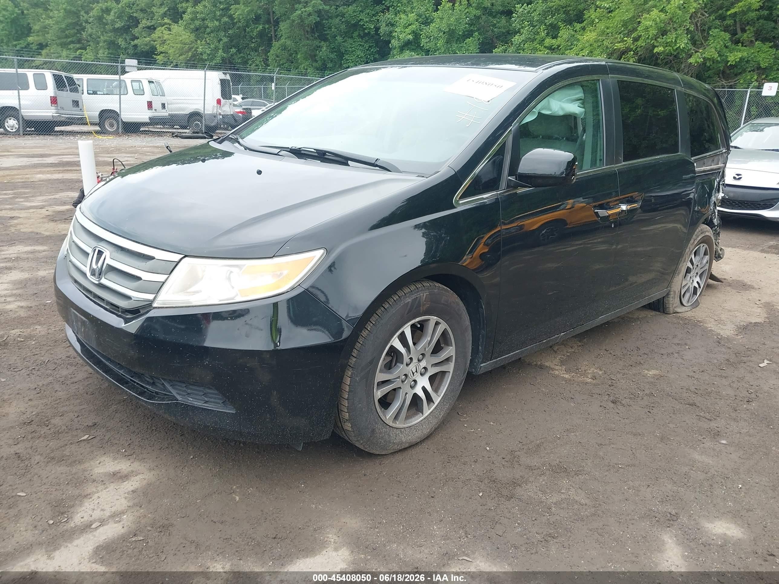 2011 Honda Odyssey Ex Black vin: 5FNRL5H4XBB075506