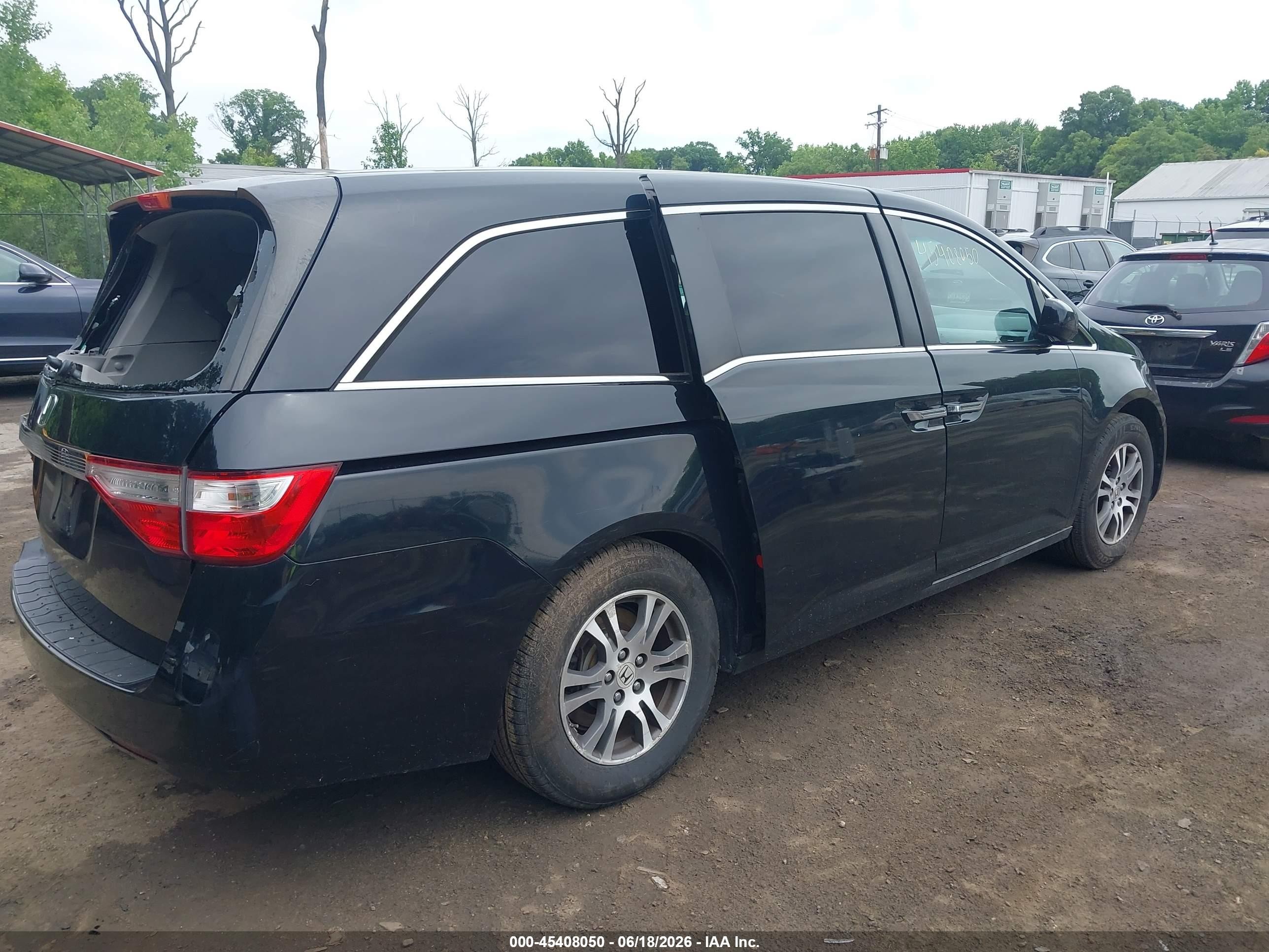2011 Honda Odyssey Ex Black vin: 5FNRL5H4XBB075506