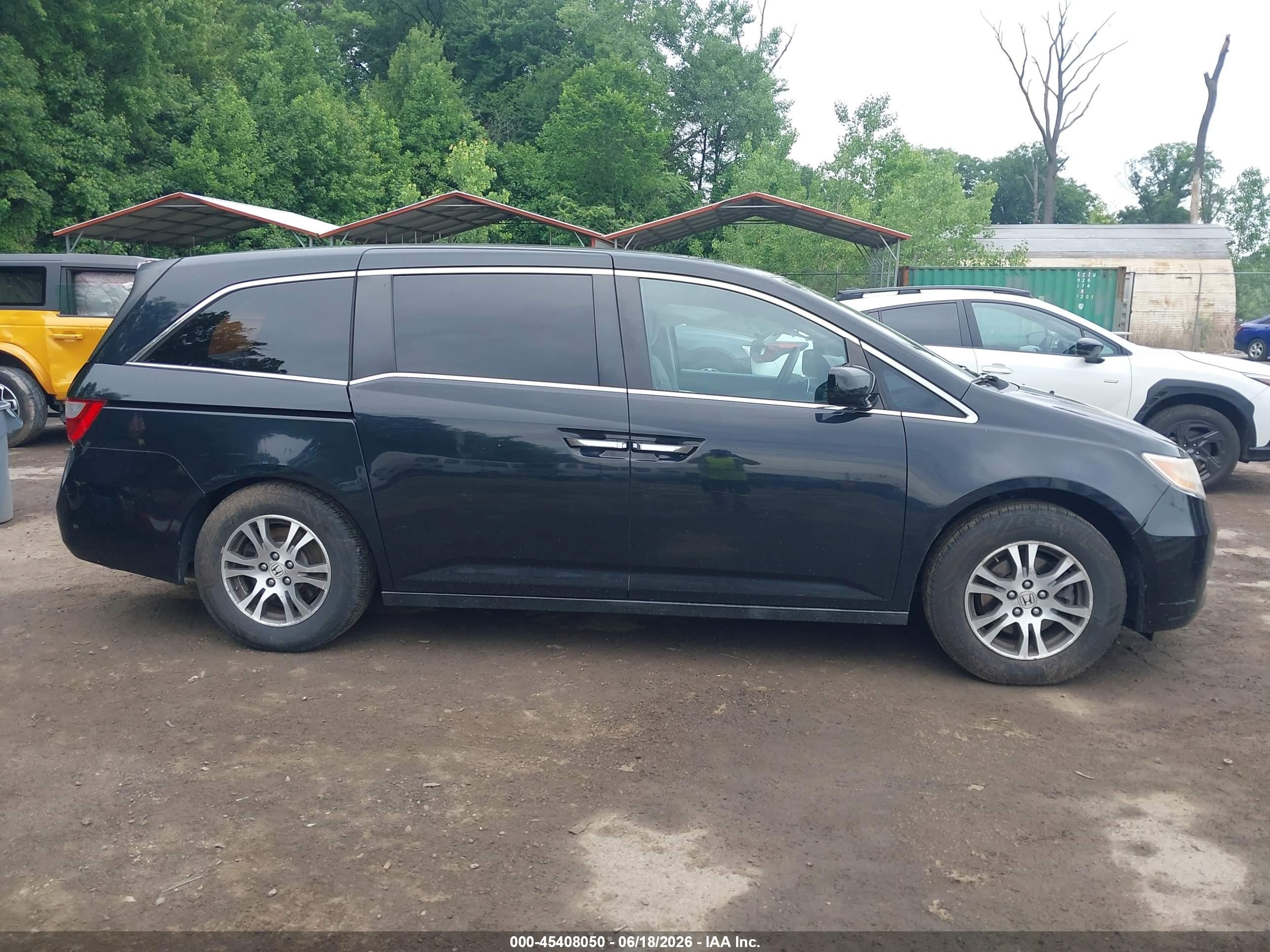 2011 Honda Odyssey Ex Black vin: 5FNRL5H4XBB075506