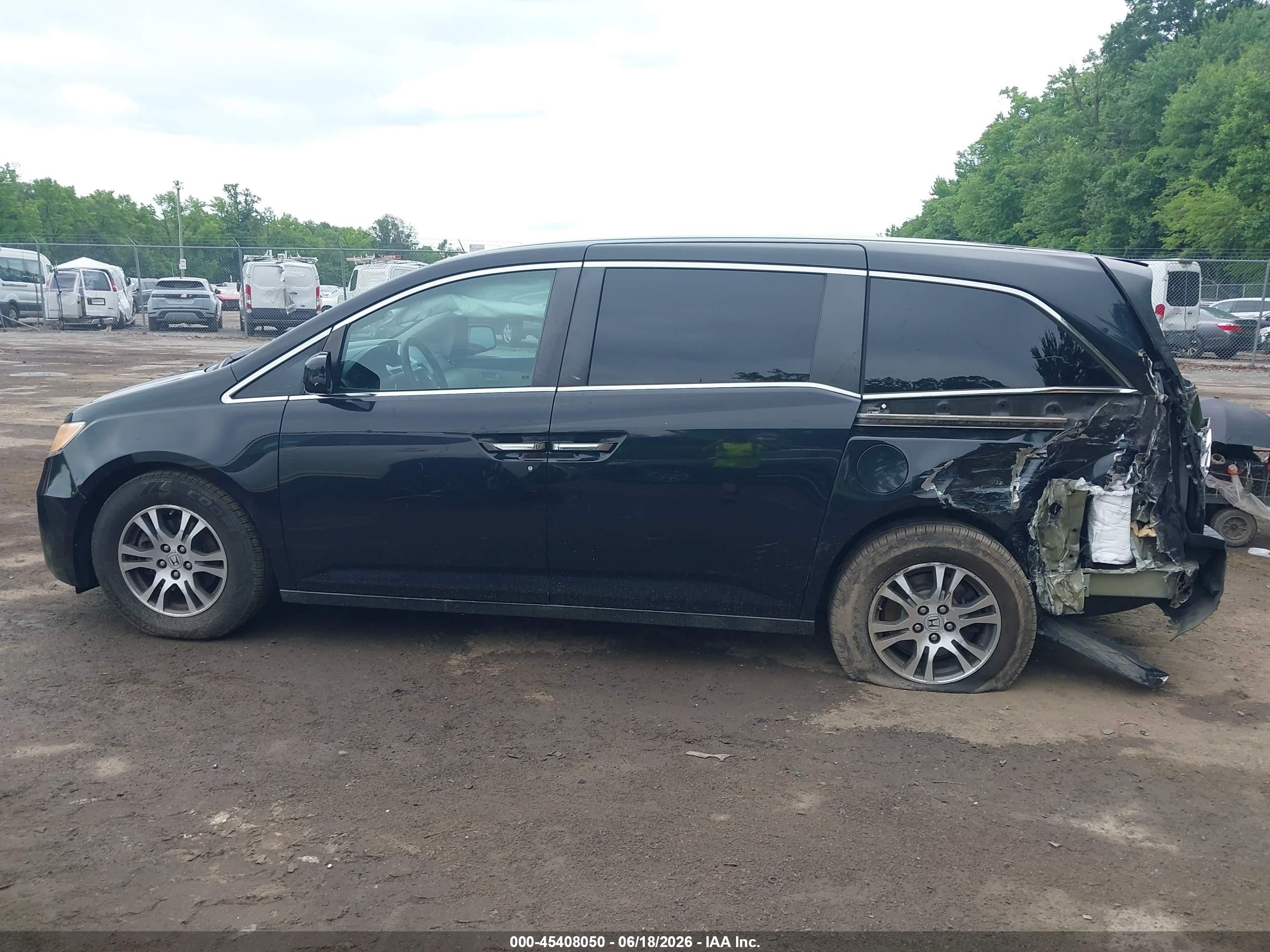 2011 Honda Odyssey Ex Black vin: 5FNRL5H4XBB075506