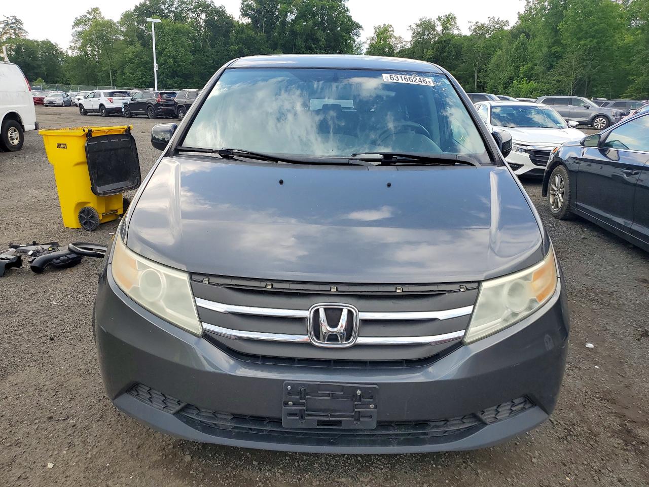 2012 Honda Odyssey Ex Gray vin: 5FNRL5H4XCB044449