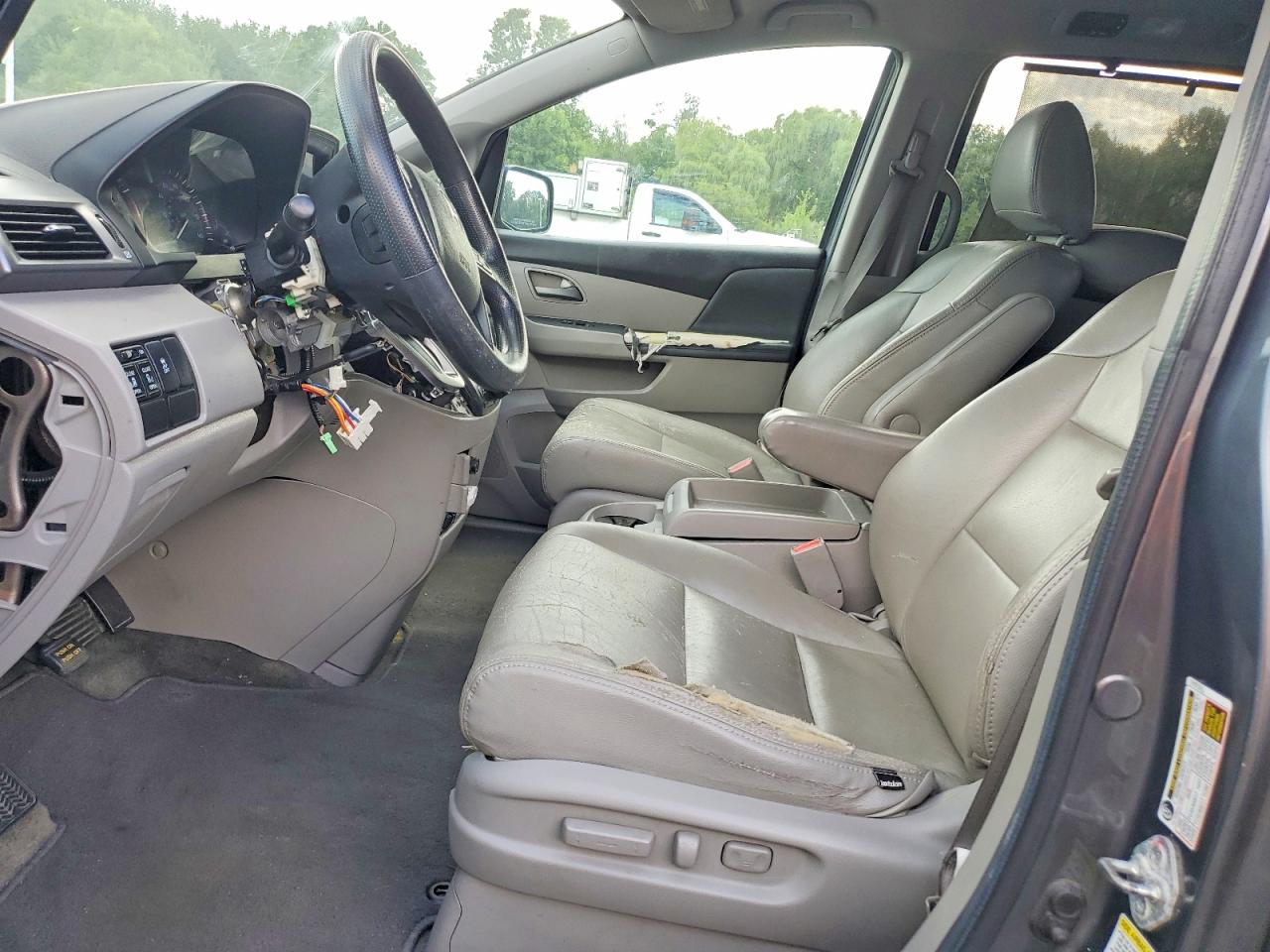 2012 Honda Odyssey Ex Gray vin: 5FNRL5H4XCB044449