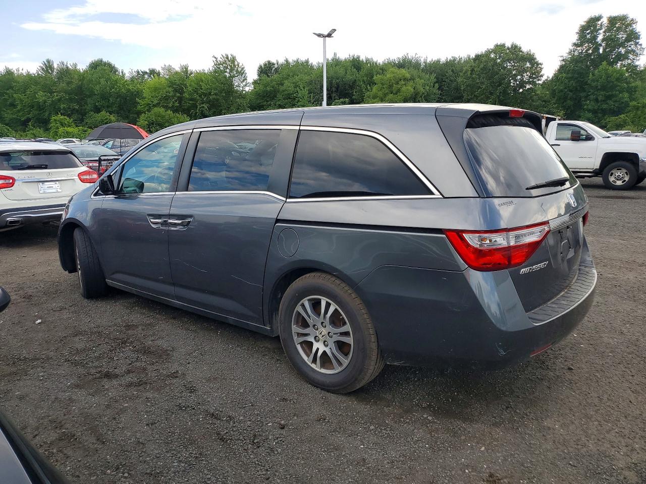 2012 Honda Odyssey Ex Gray vin: 5FNRL5H4XCB044449