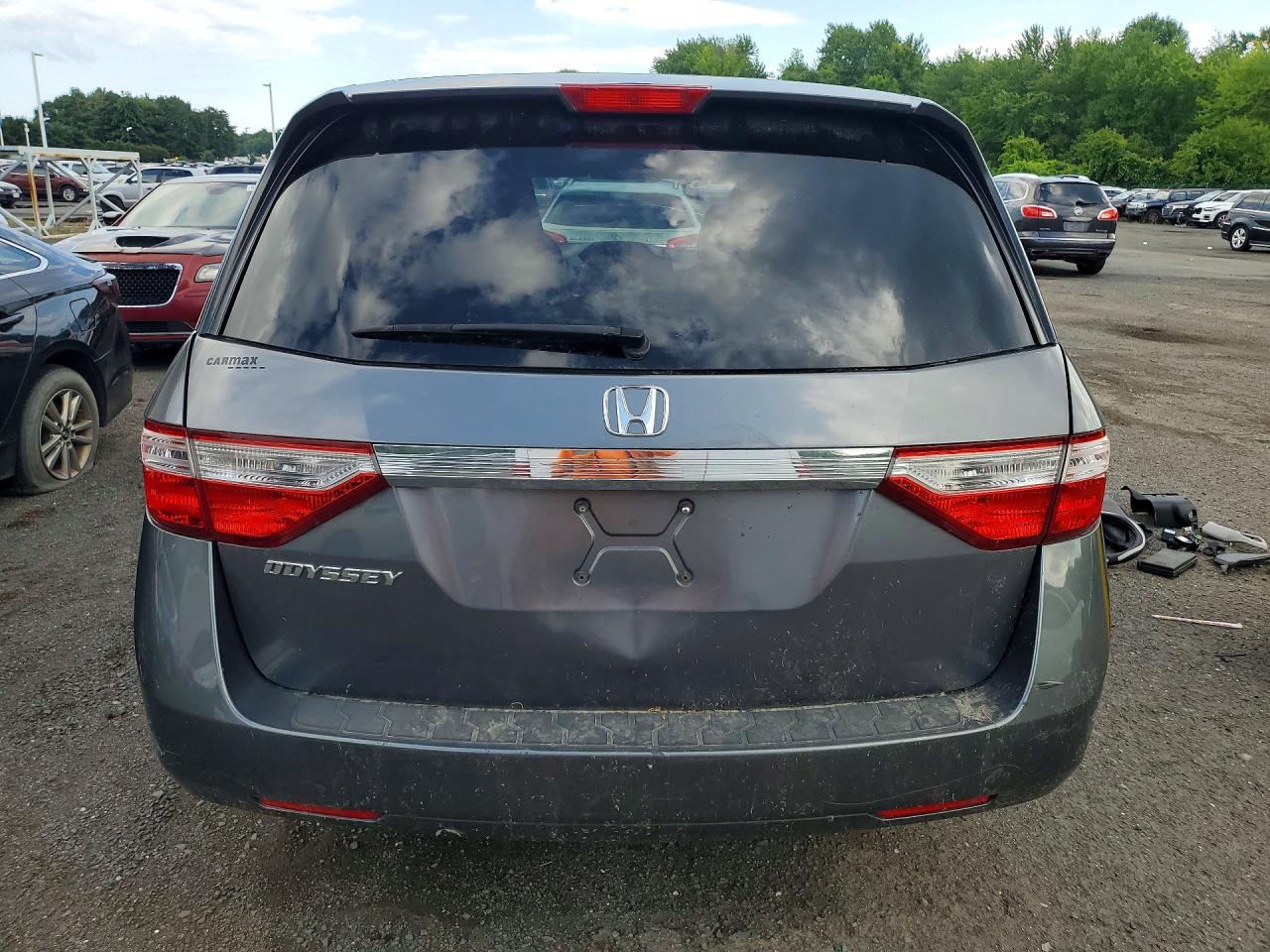2012 Honda Odyssey Ex Gray vin: 5FNRL5H4XCB044449