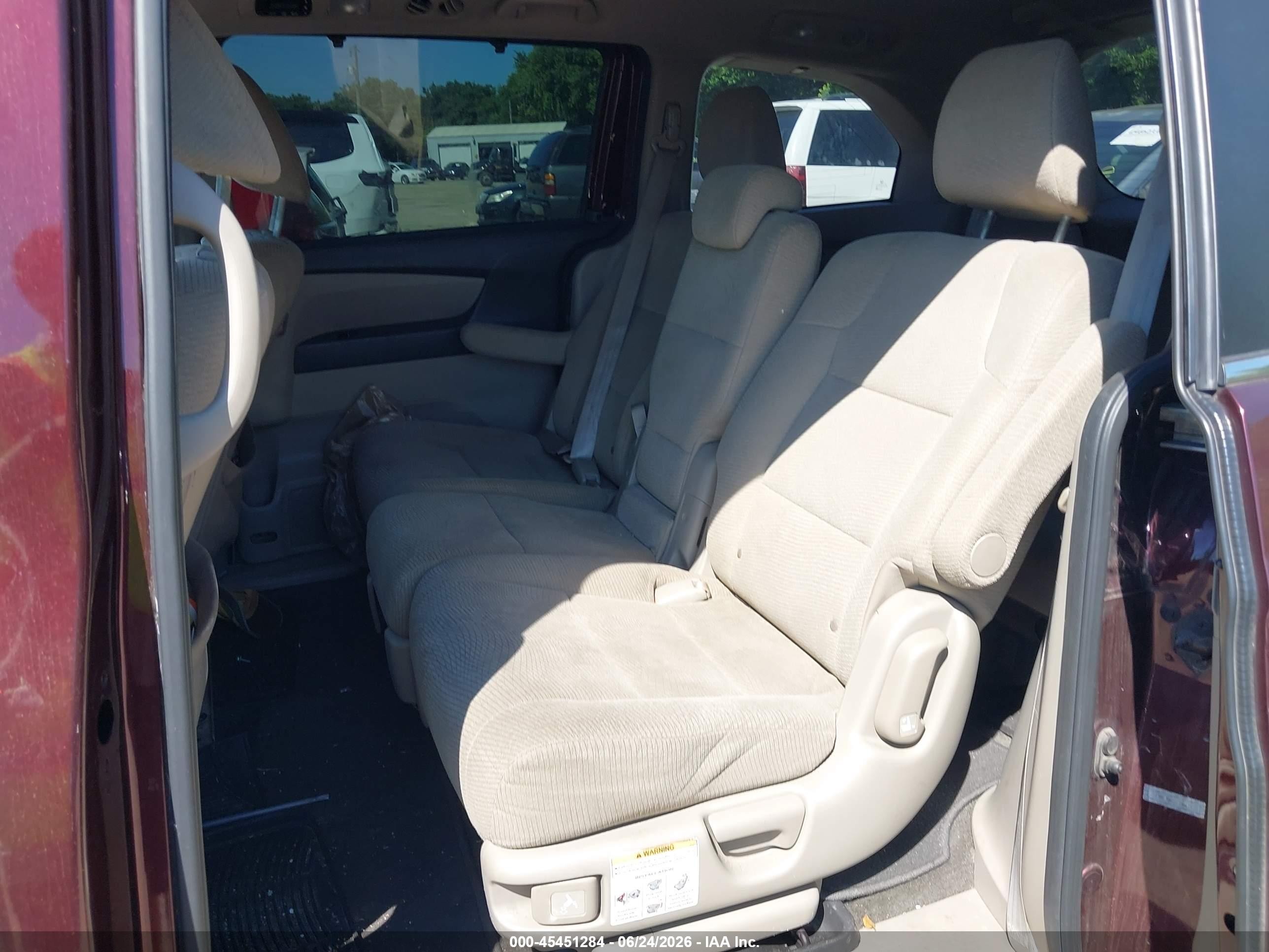 2012 Honda Odyssey Ex Бордовый vin: 5FNRL5H4XCB047125
