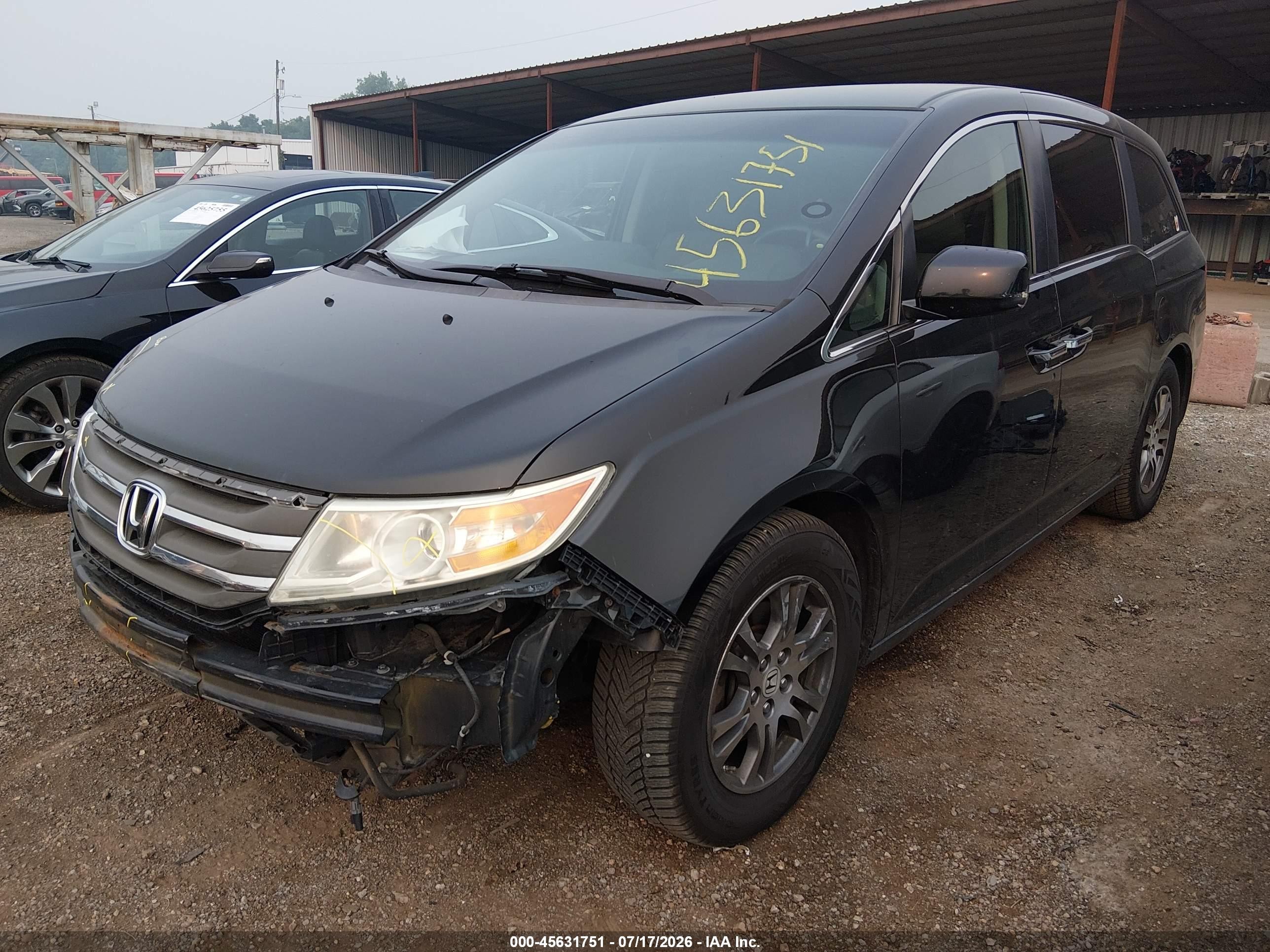 2012 Honda Odyssey Ex Черный vin: 5FNRL5H4XCB071148