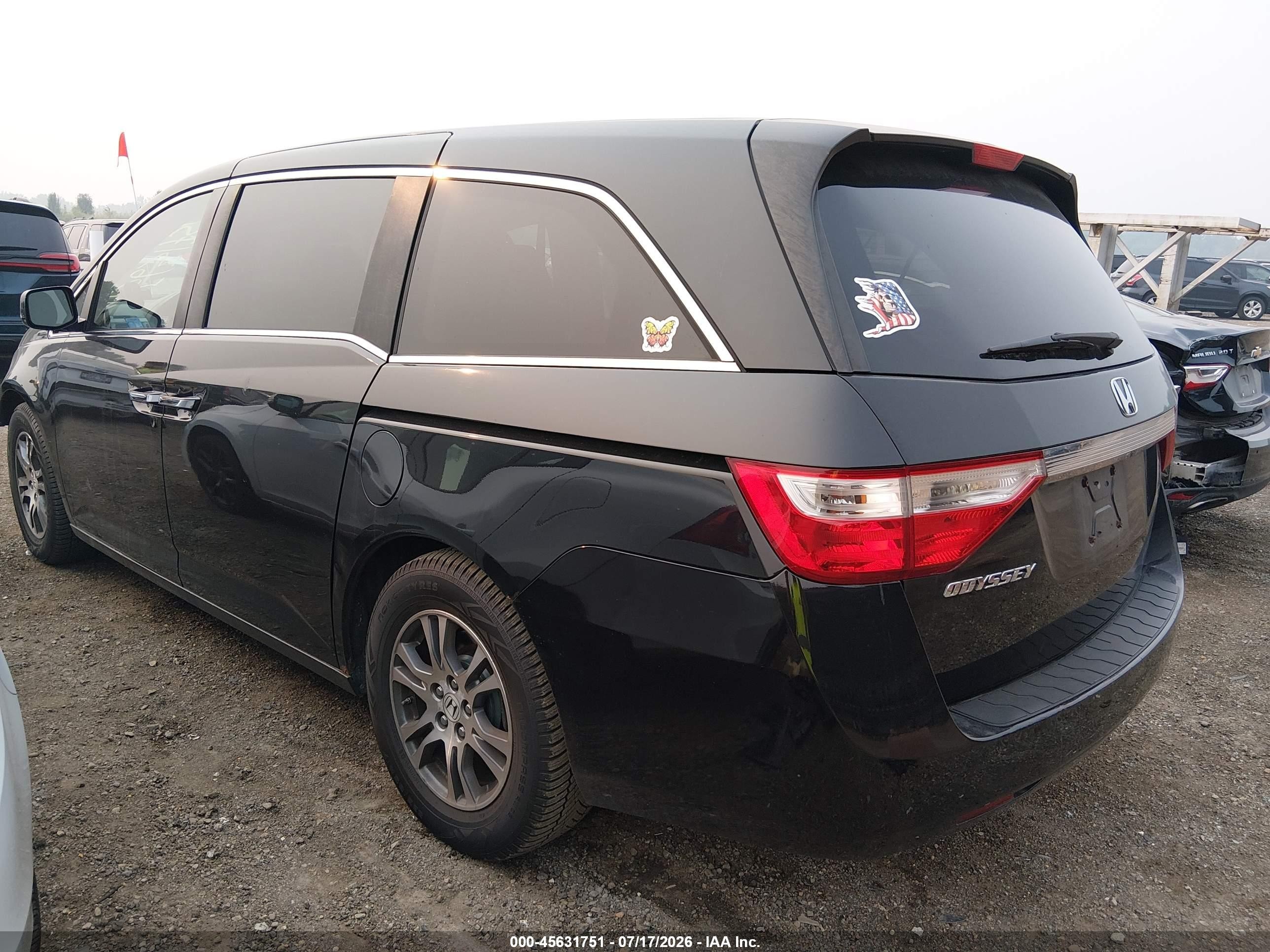 2012 Honda Odyssey Ex Черный vin: 5FNRL5H4XCB071148