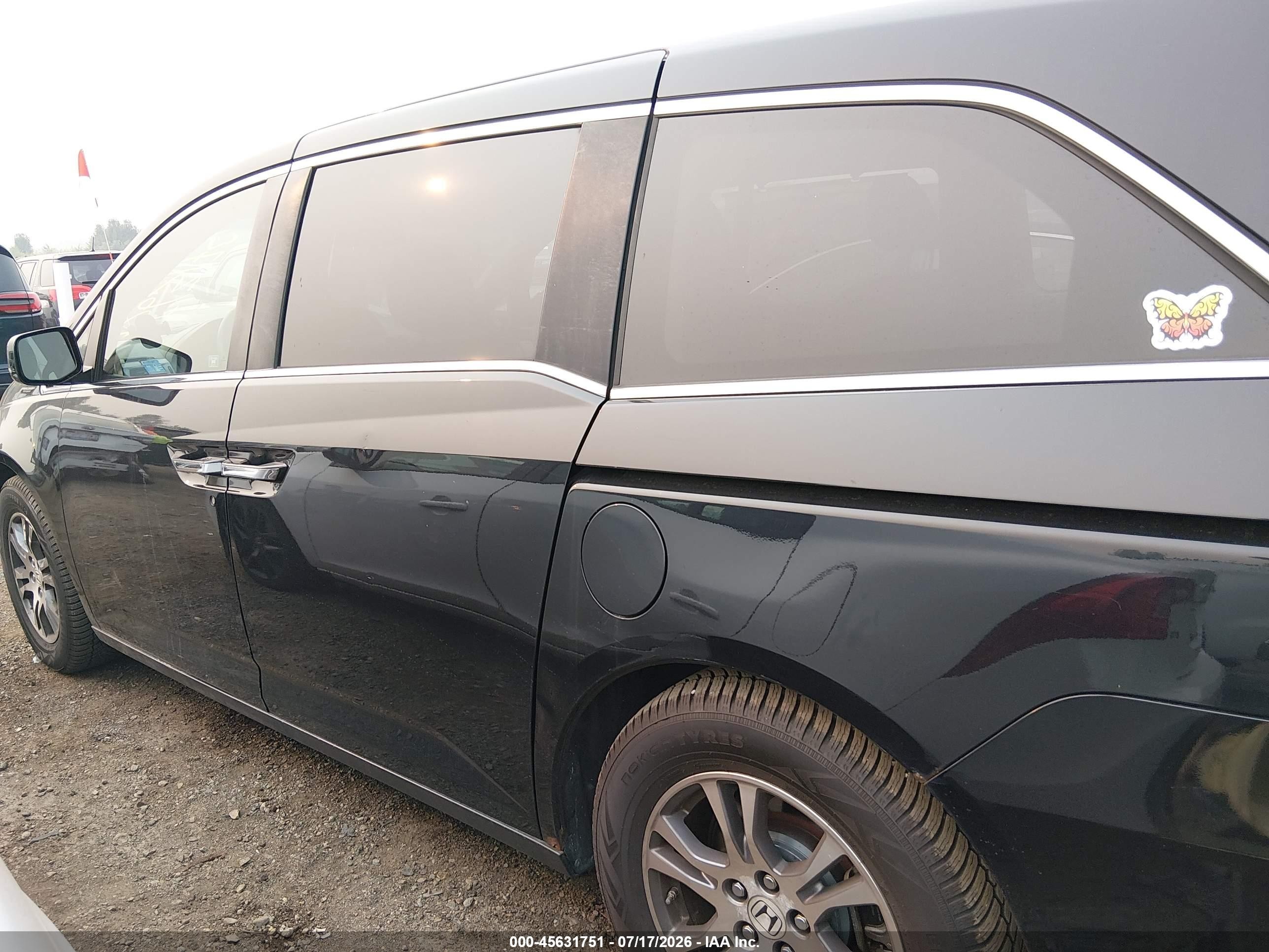 2012 Honda Odyssey Ex Черный vin: 5FNRL5H4XCB071148