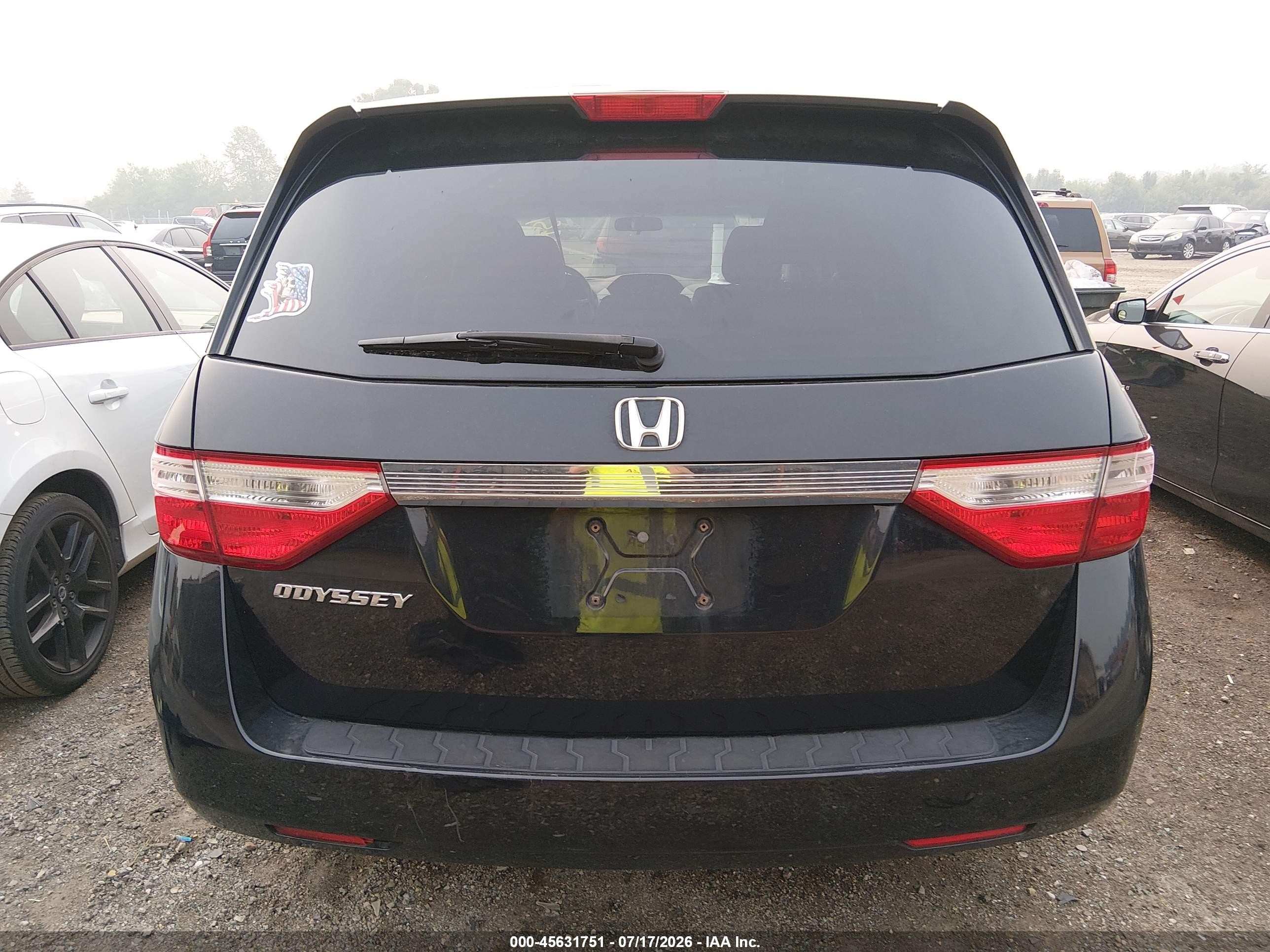 2012 Honda Odyssey Ex Черный vin: 5FNRL5H4XCB071148
