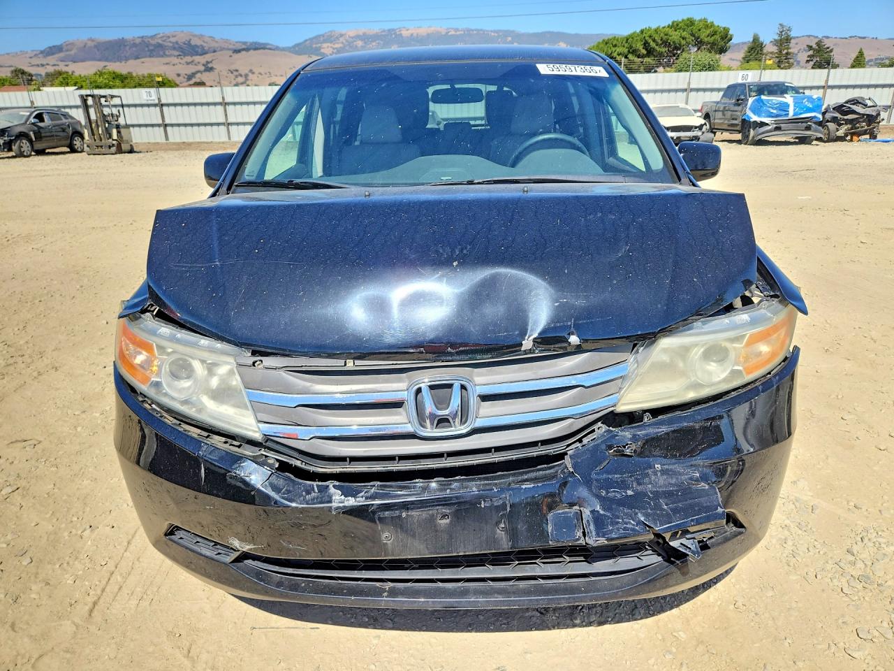 2012 Honda Odyssey Ex Black vin: 5FNRL5H4XCB105444