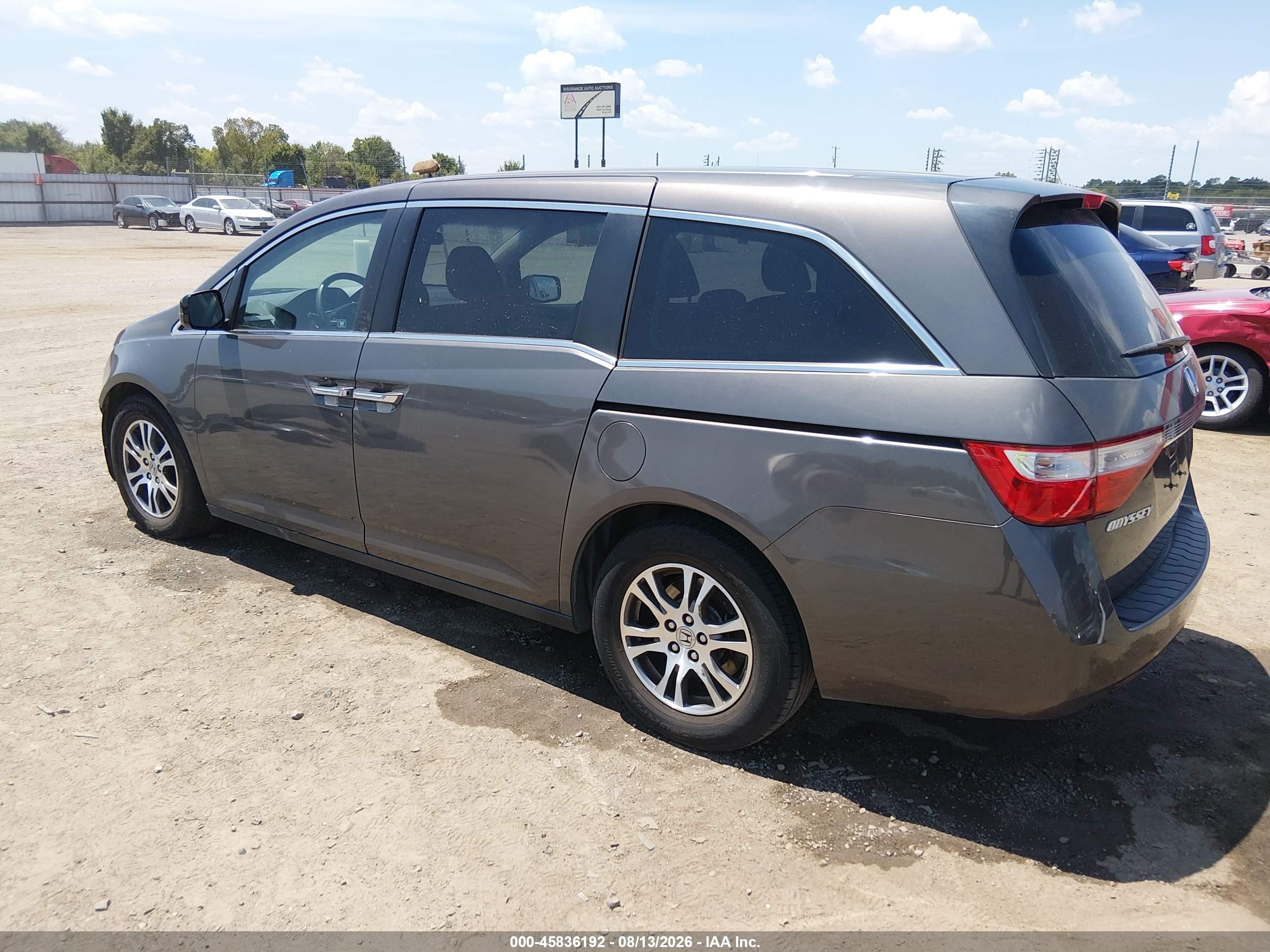 2012 Honda Odyssey Ex Gray vin: 5FNRL5H4XCB106173