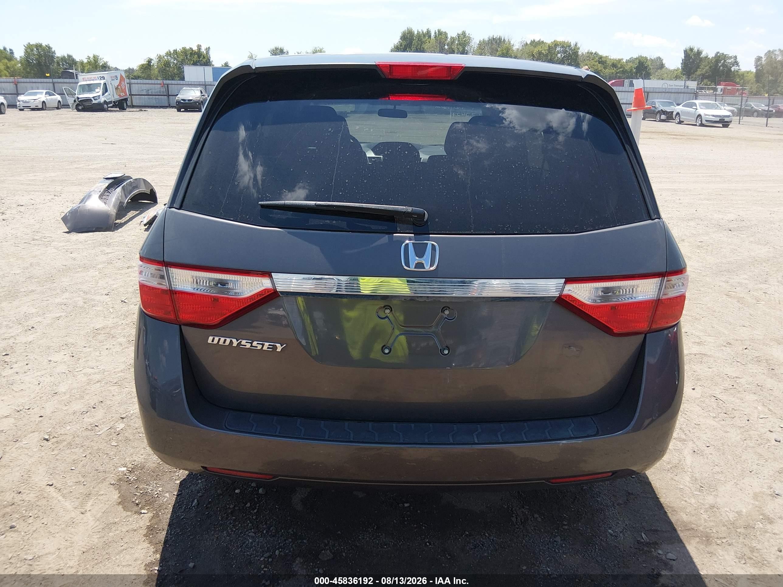 2012 Honda Odyssey Ex Gray vin: 5FNRL5H4XCB106173