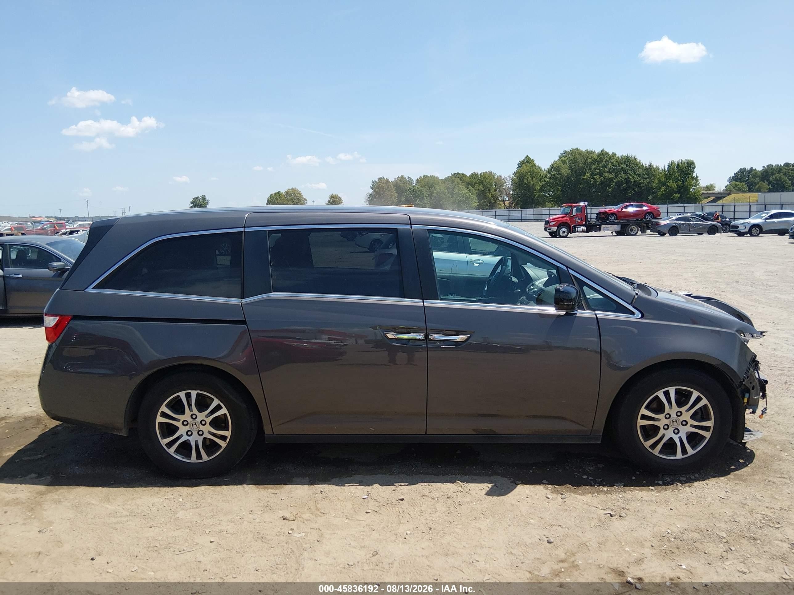 2012 Honda Odyssey Ex Gray vin: 5FNRL5H4XCB106173