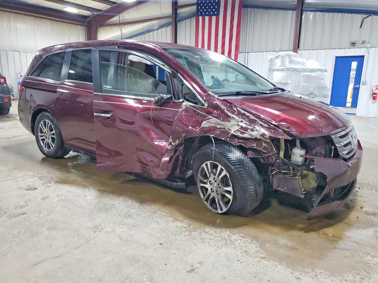 2013 Honda Odyssey Ex Purple vin: 5FNRL5H4XDB030181
