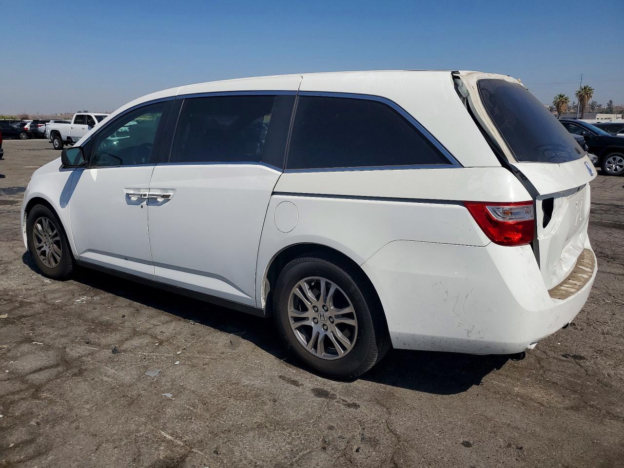 2013 Honda Odyssey Ex White vin: 5FNRL5H4XDB051919