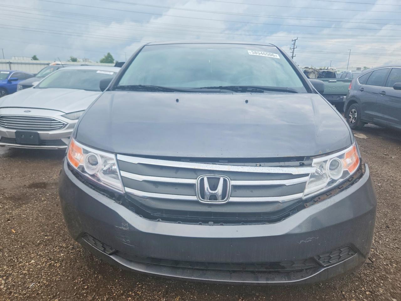 2013 Honda Odyssey Ex Gray vin: 5FNRL5H4XDB066419