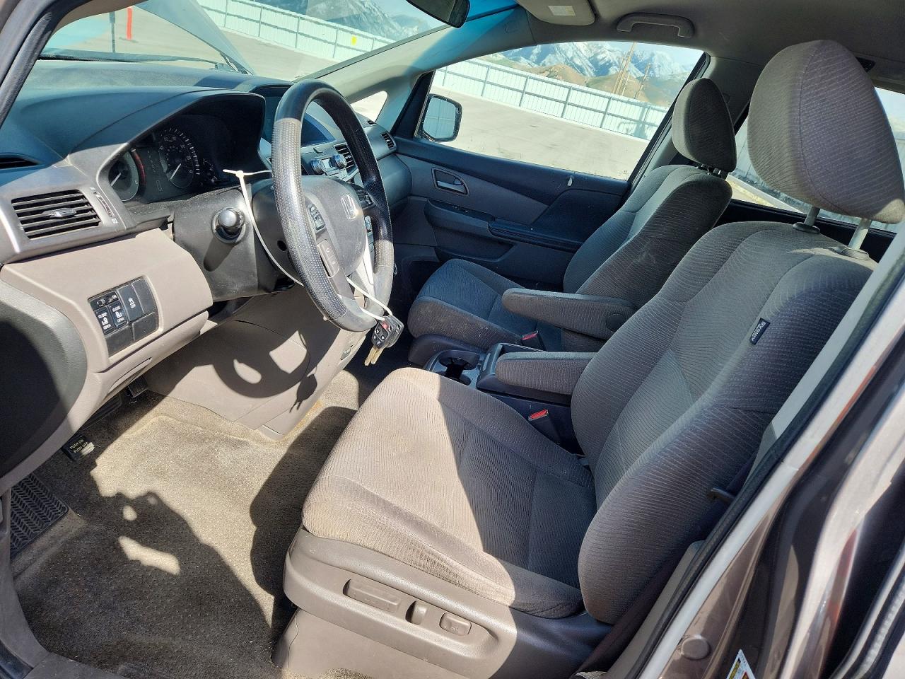 2013 Honda Odyssey Ex Gray vin: 5FNRL5H4XDB090803