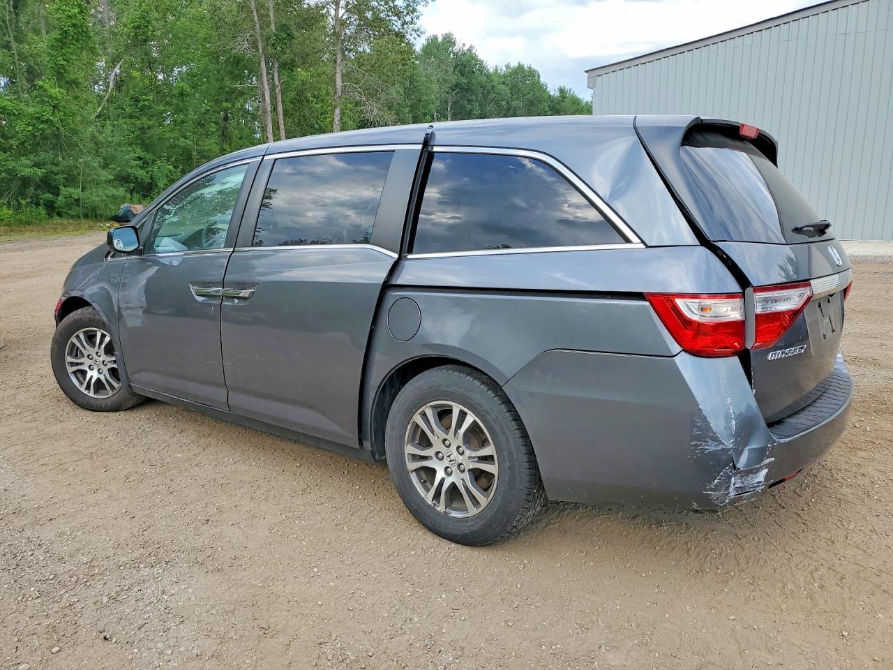2013 Honda Odyssey Ex Gray vin: 5FNRL5H4XDB502010