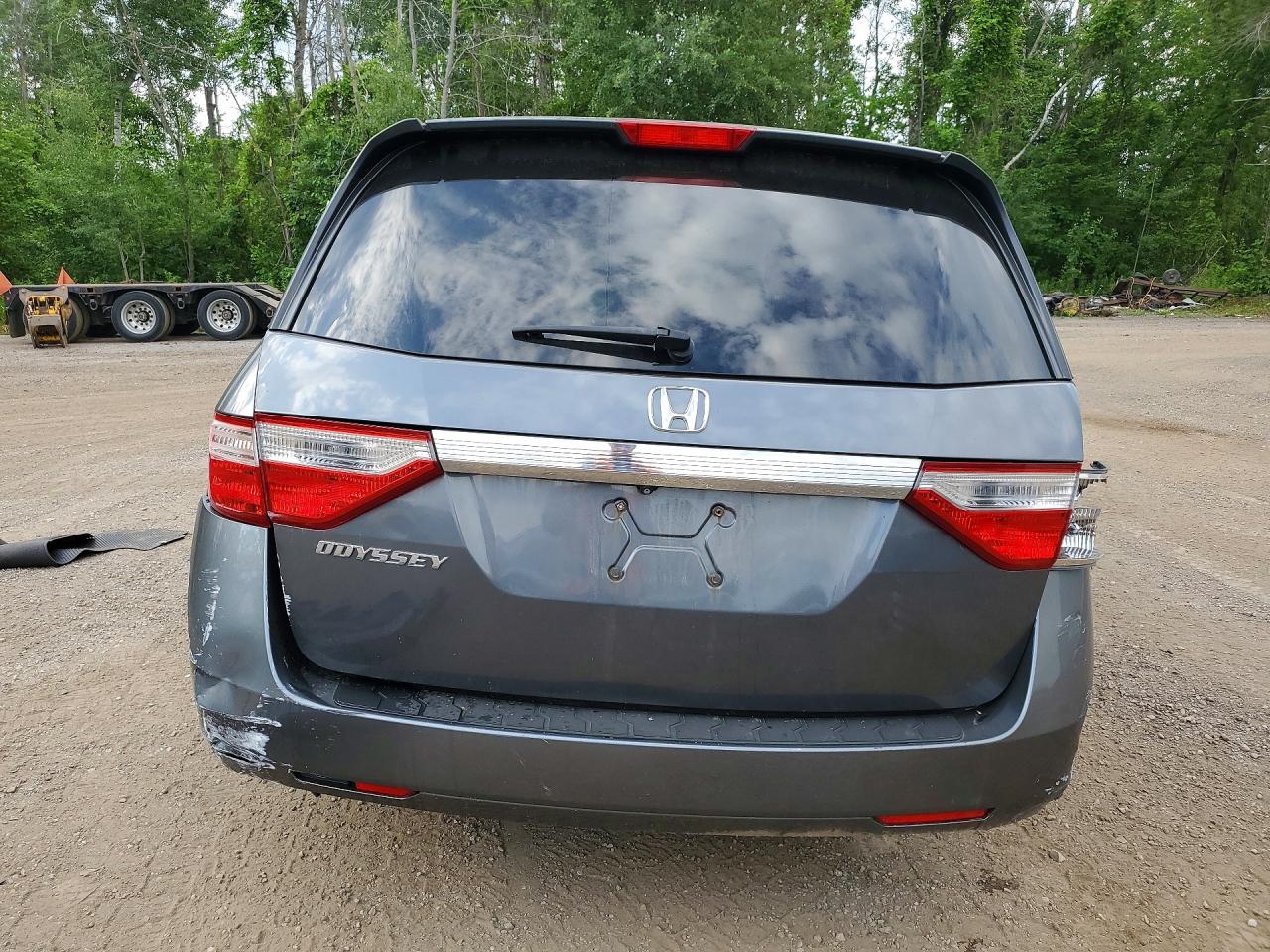 2013 Honda Odyssey Ex Gray vin: 5FNRL5H4XDB502010