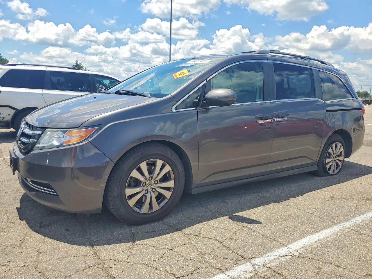 2014 Honda Odyssey Ex Gray vin: 5FNRL5H4XEB018260