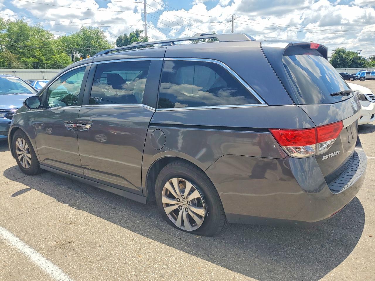 2014 Honda Odyssey Ex Gray vin: 5FNRL5H4XEB018260