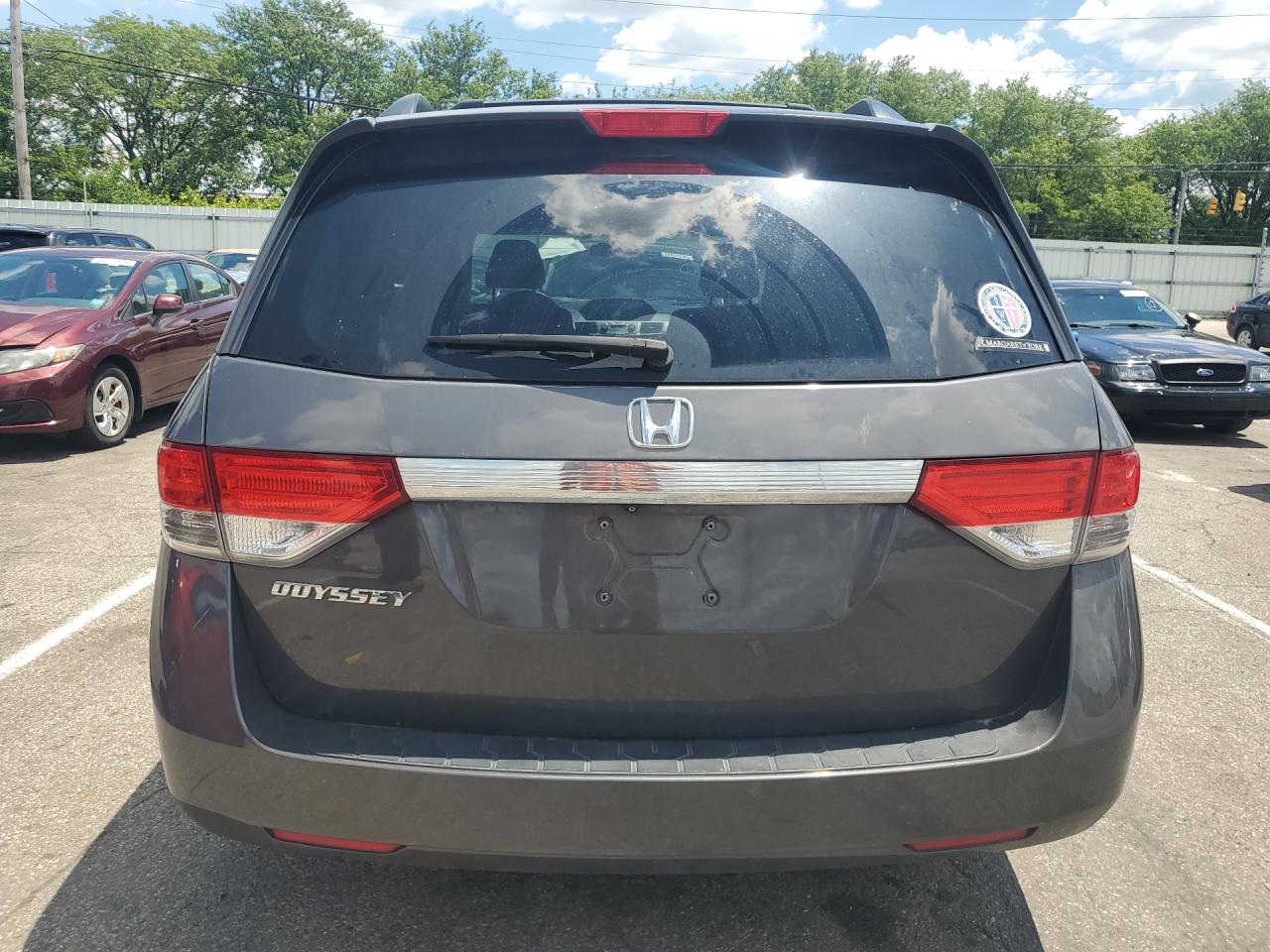 2014 Honda Odyssey Ex Gray vin: 5FNRL5H4XEB018260