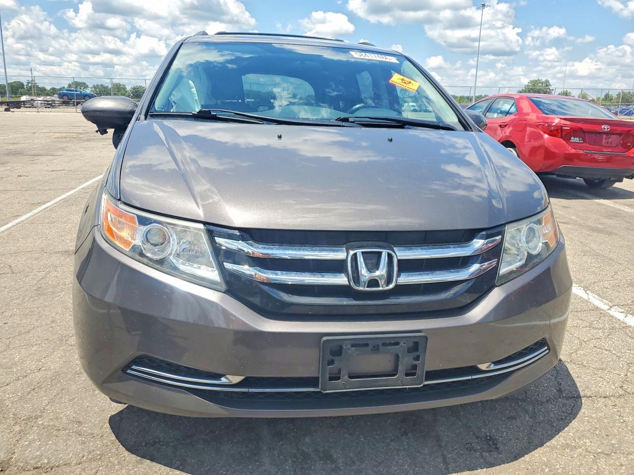 2014 Honda Odyssey Ex Gray vin: 5FNRL5H4XEB018260