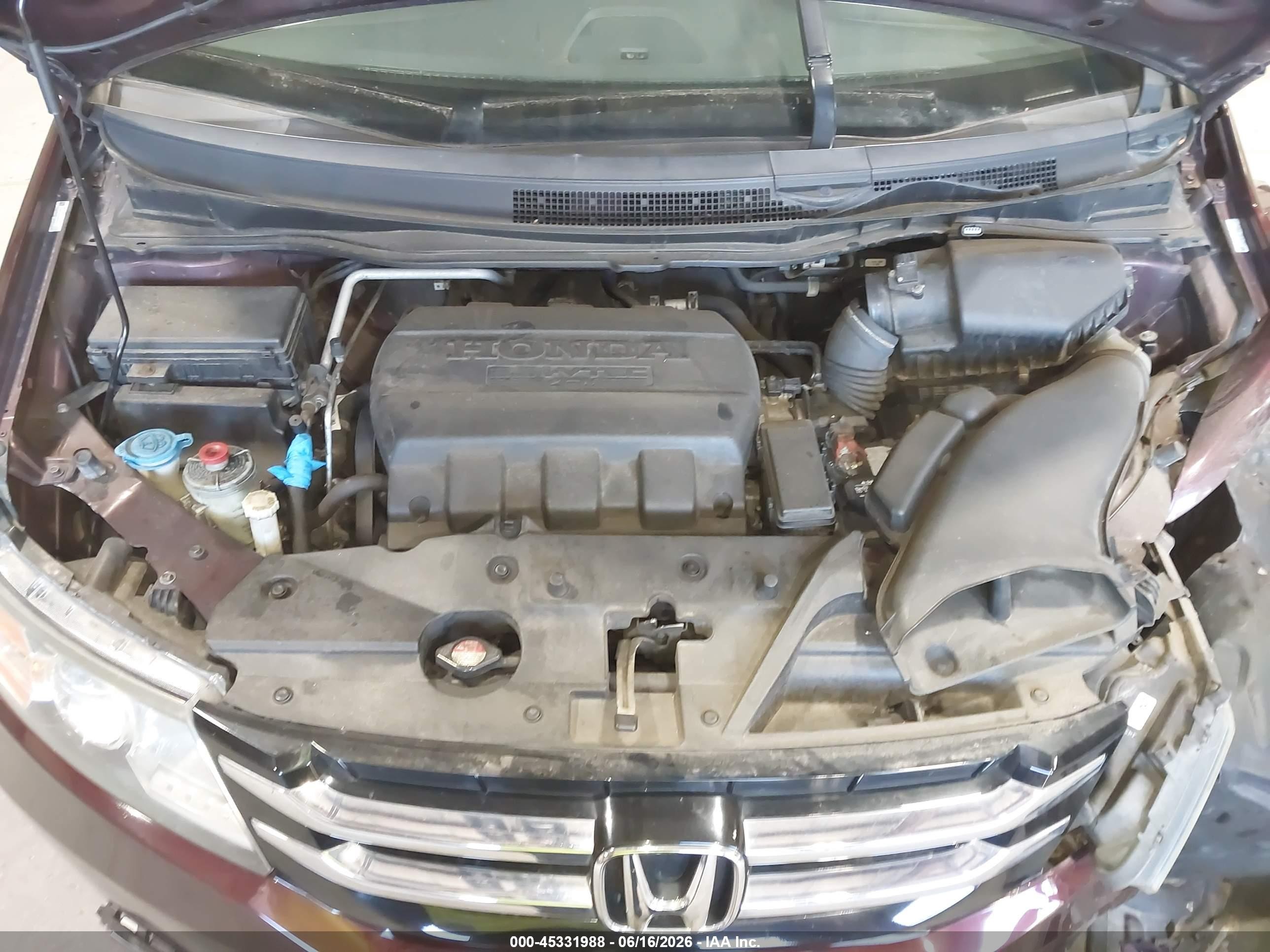 2014 Honda Odyssey Ex Red vin: 5FNRL5H4XEB028951