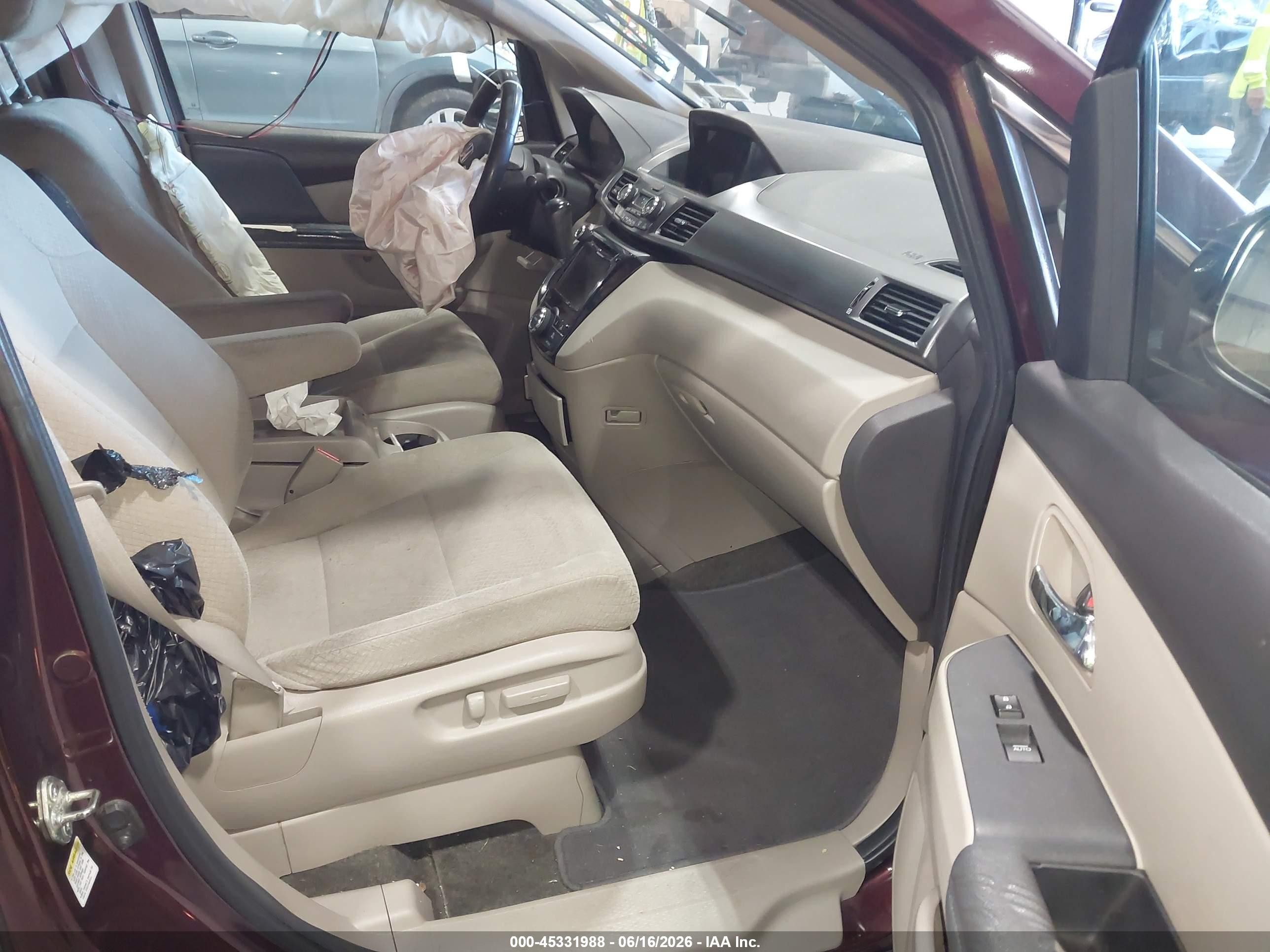 2014 Honda Odyssey Ex Red vin: 5FNRL5H4XEB028951