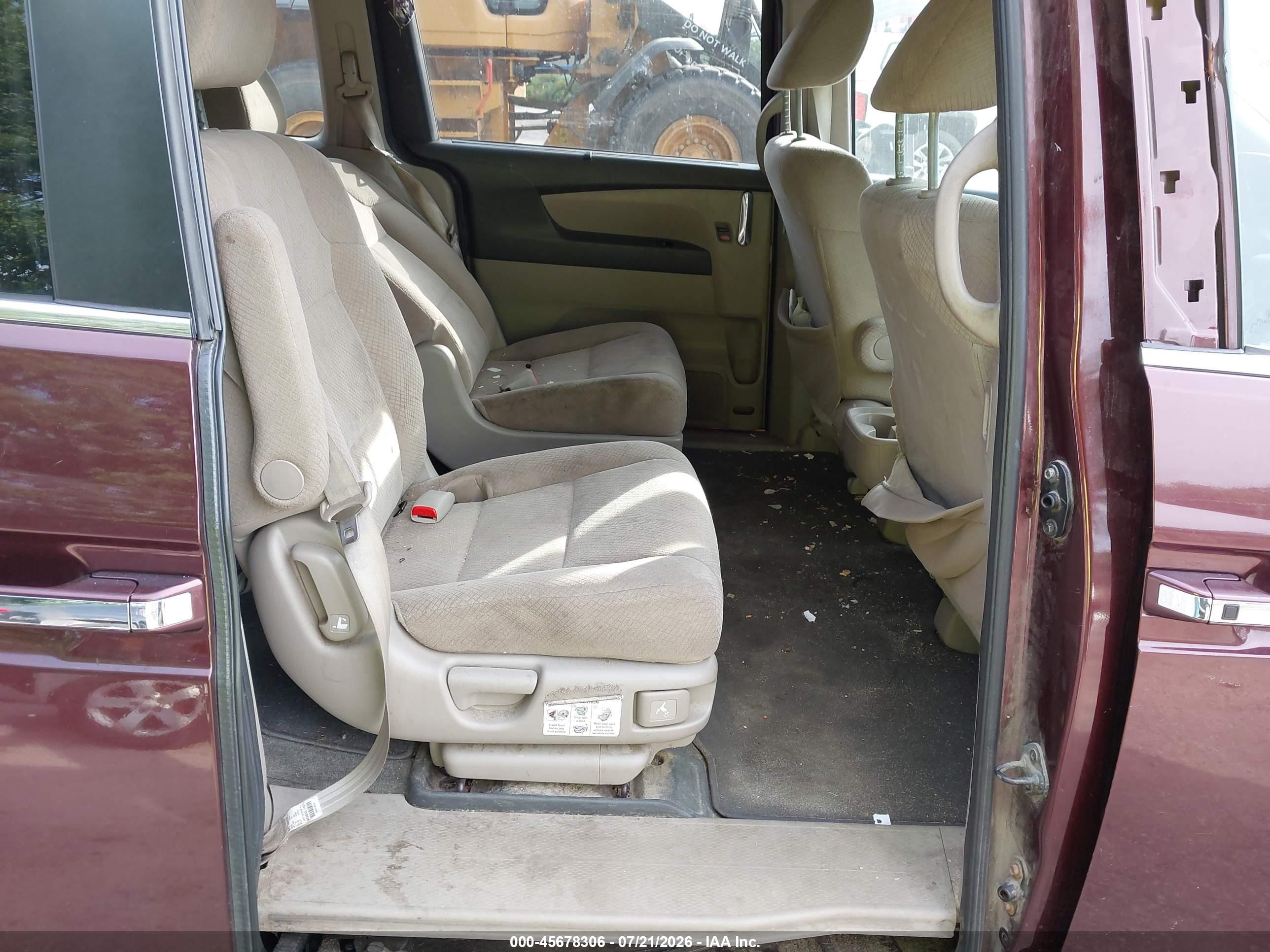 2014 Honda Odyssey Ex Burgundy vin: 5FNRL5H4XEB082072