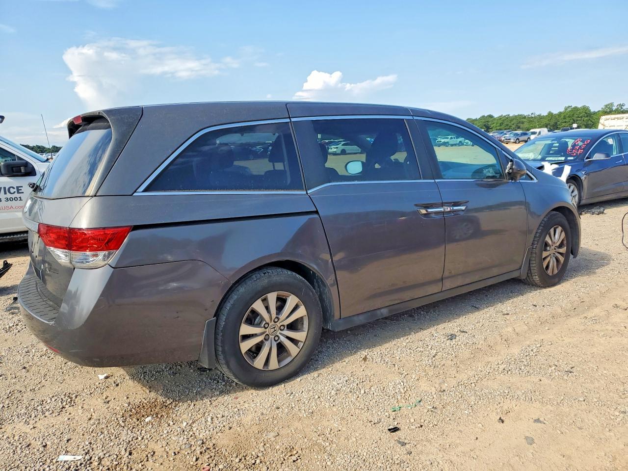 2014 Honda Odyssey Ex Gray vin: 5FNRL5H4XEB135255