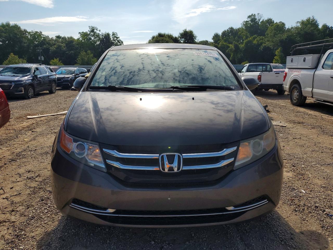2014 Honda Odyssey Ex Gray vin: 5FNRL5H4XEB135255