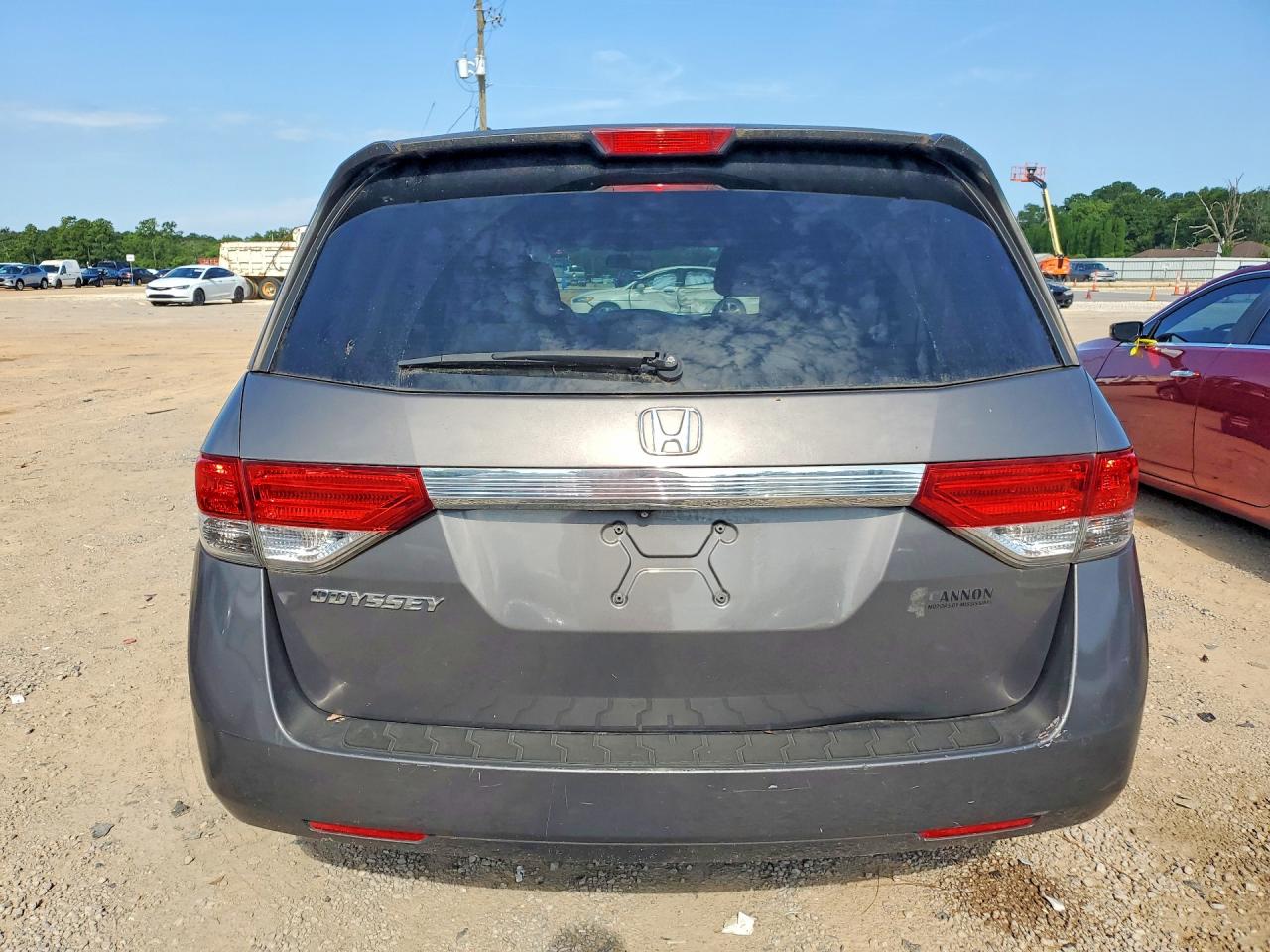 2014 Honda Odyssey Ex Gray vin: 5FNRL5H4XEB135255
