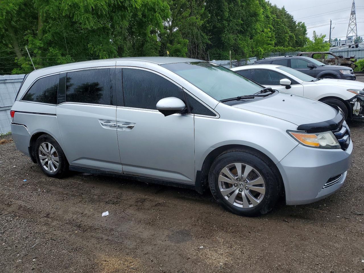 2014 Honda Odyssey Ex Silver vin: 5FNRL5H4XEB507113
