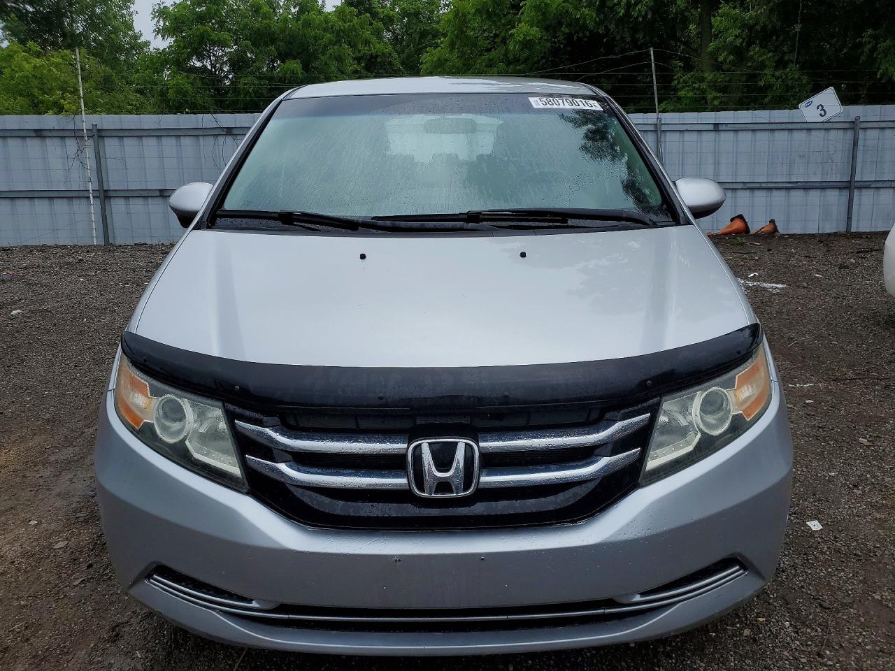 2014 Honda Odyssey Ex Silver vin: 5FNRL5H4XEB507113