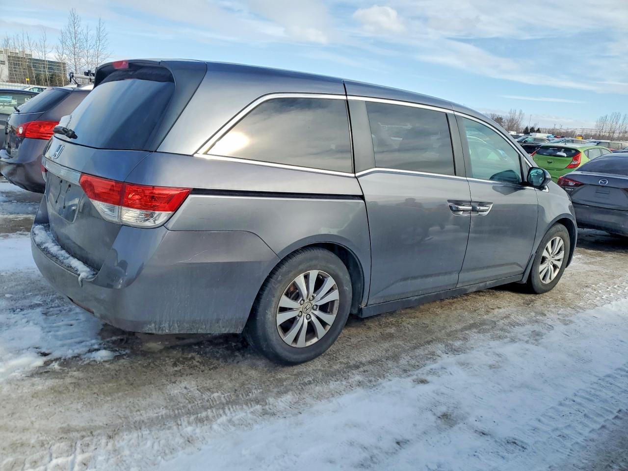 2014 Honda Odyssey Ex Gray vin: 5FNRL5H4XEB507807
