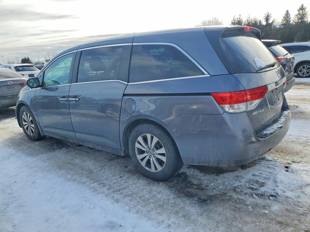 2014 Honda Odyssey Ex Gray vin: 5FNRL5H4XEB507807