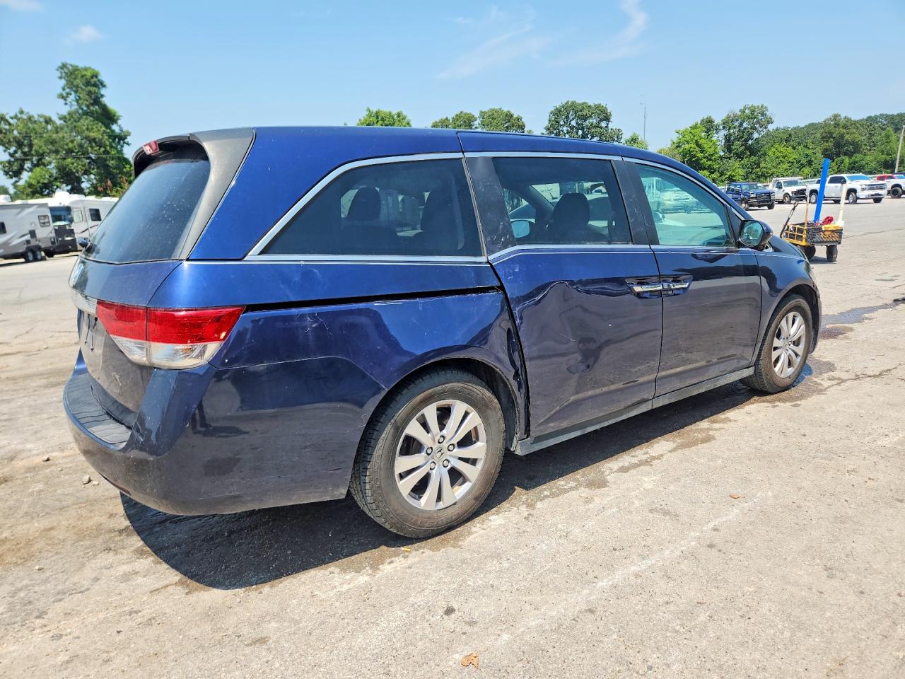 2015 Honda Odyssey Ex Blue vin: 5FNRL5H4XFB035870