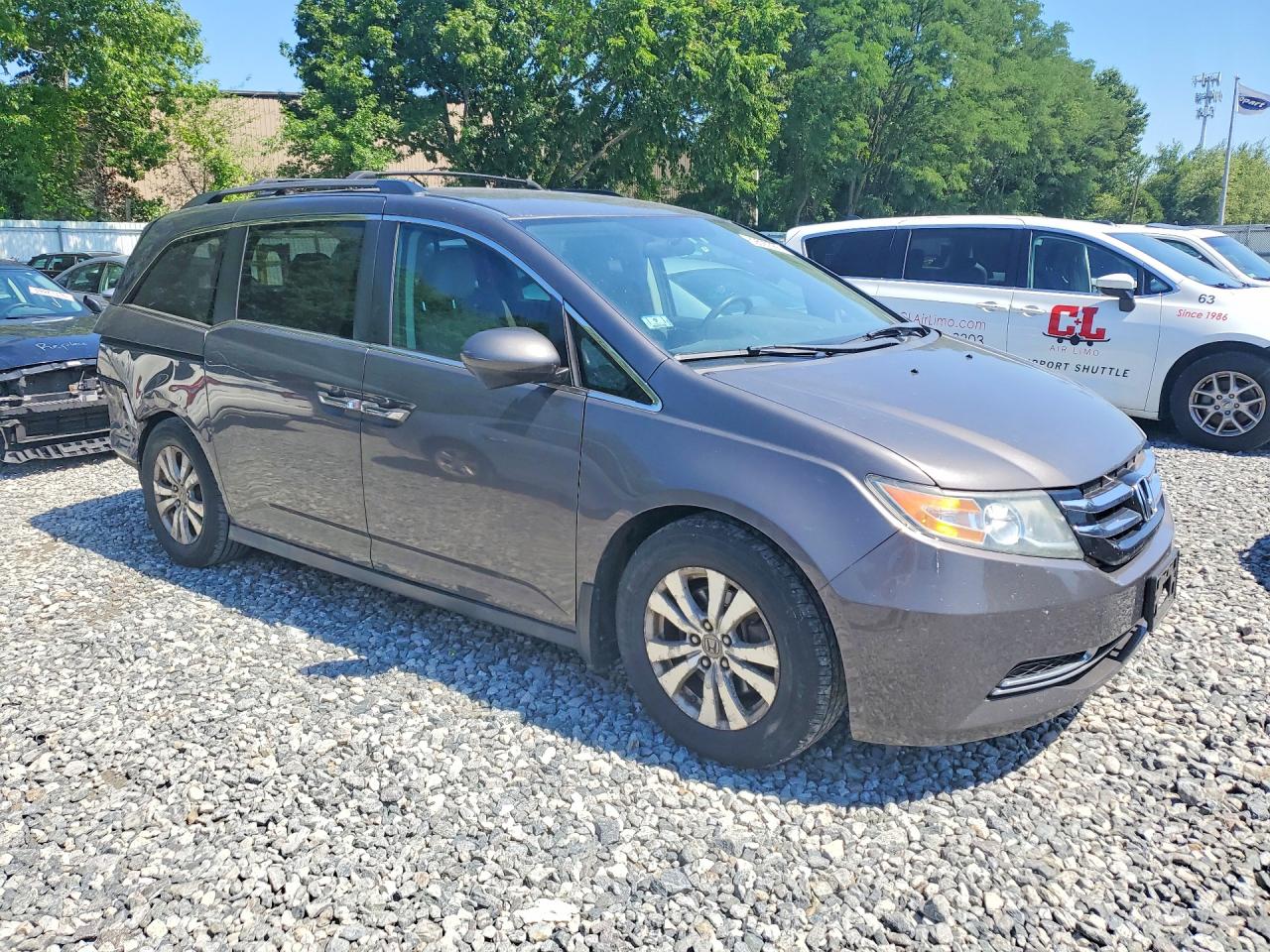 2015 Honda Odyssey Ex Gray vin: 5FNRL5H4XFB036405