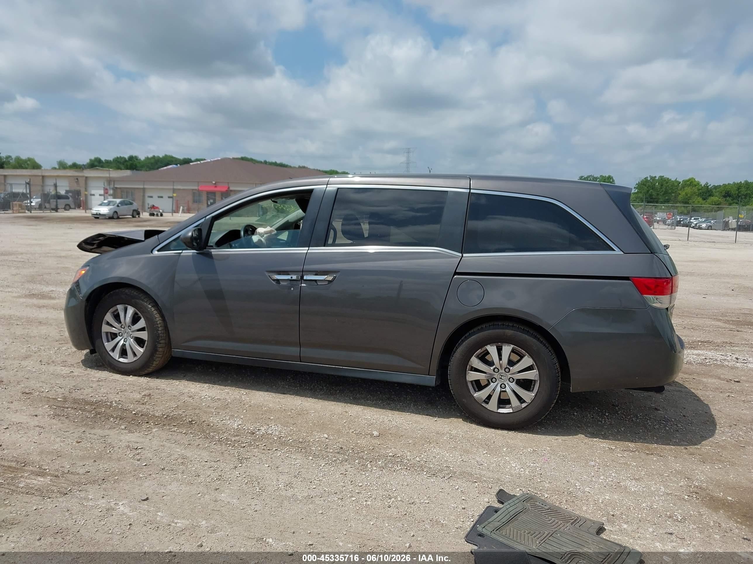 2015 Honda Odyssey Ex Gray vin: 5FNRL5H4XFB054581