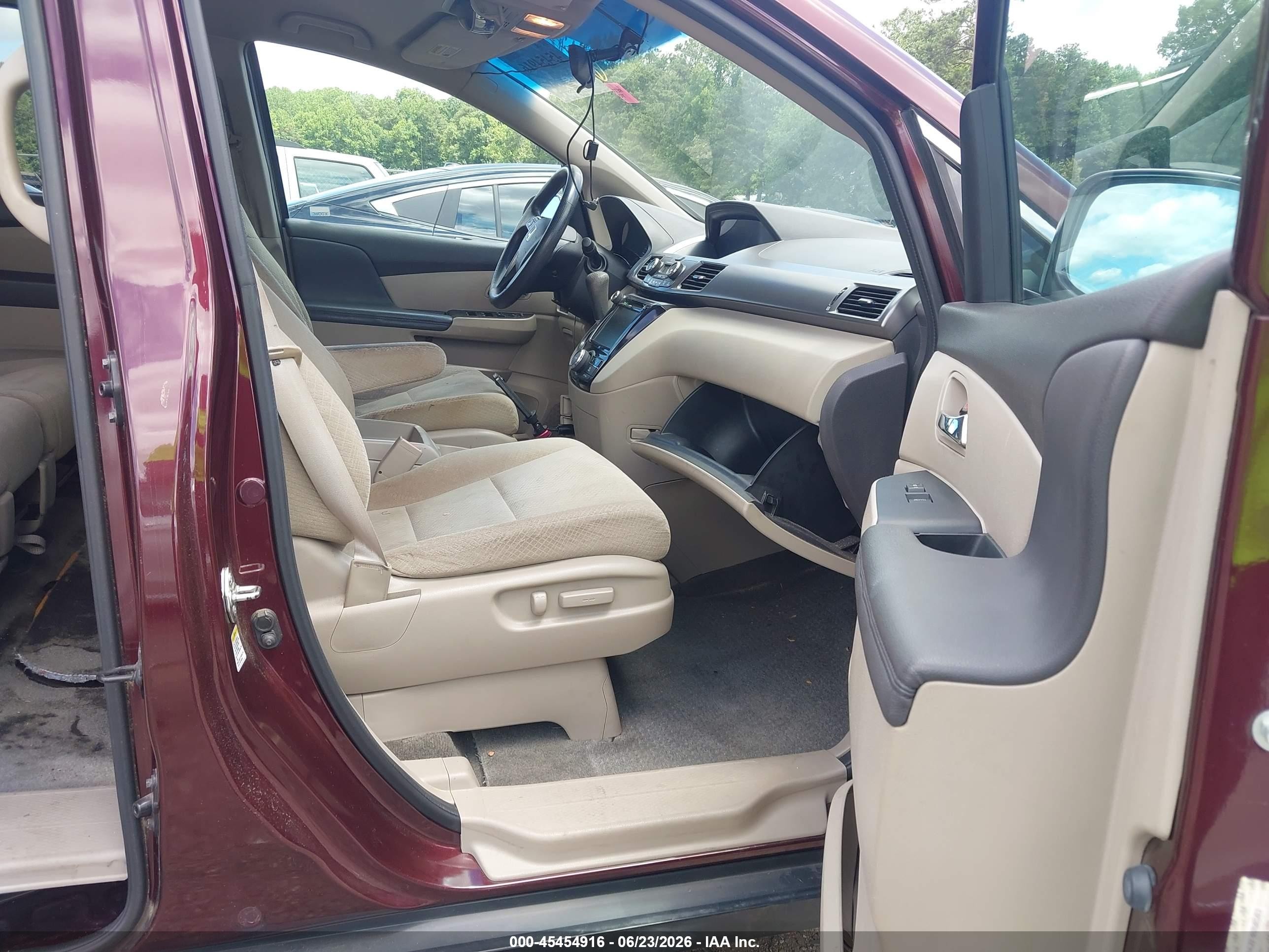 2015 Honda Odyssey Ex Burgundy vin: 5FNRL5H4XFB058503