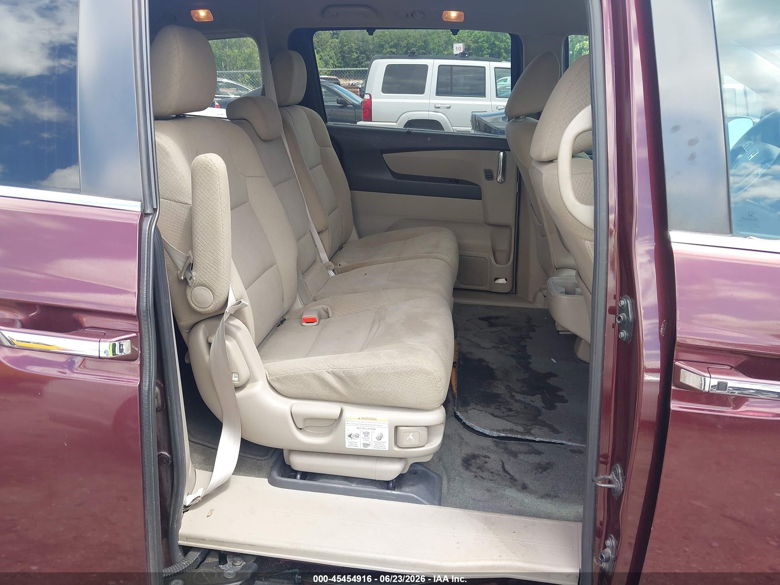 2015 Honda Odyssey Ex Burgundy vin: 5FNRL5H4XFB058503
