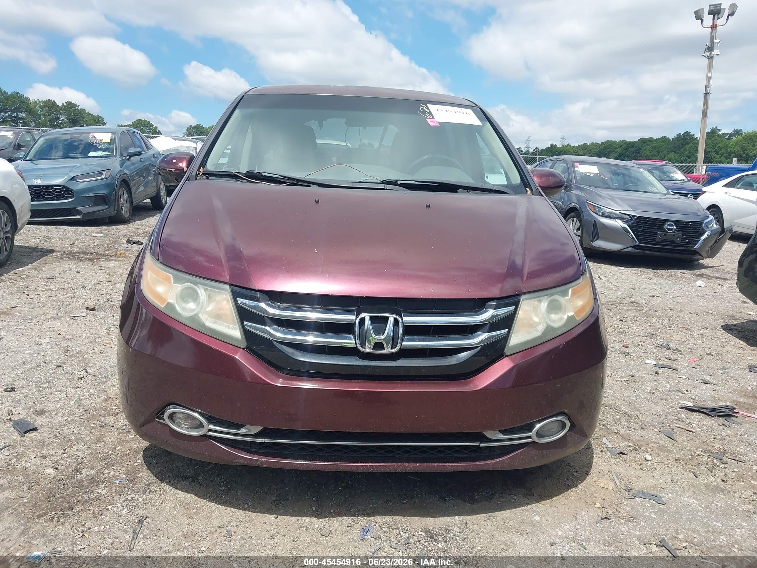 2015 Honda Odyssey Ex Burgundy vin: 5FNRL5H4XFB058503