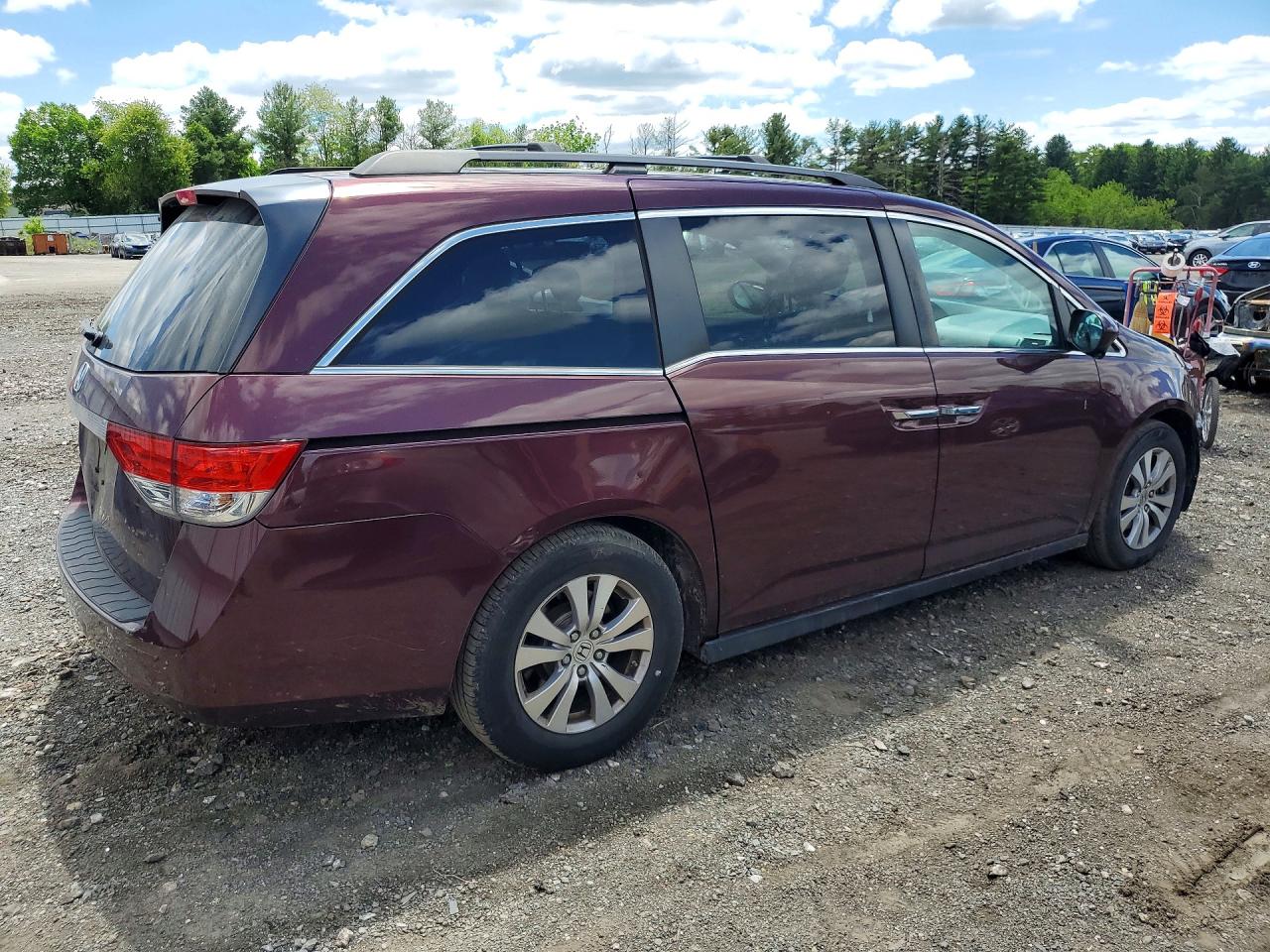 2015 Honda Odyssey Ex Burgundy vin: 5FNRL5H4XFB111782