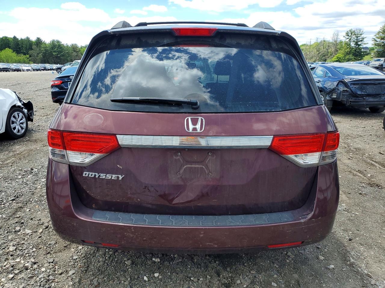 2015 Honda Odyssey Ex Burgundy vin: 5FNRL5H4XFB111782