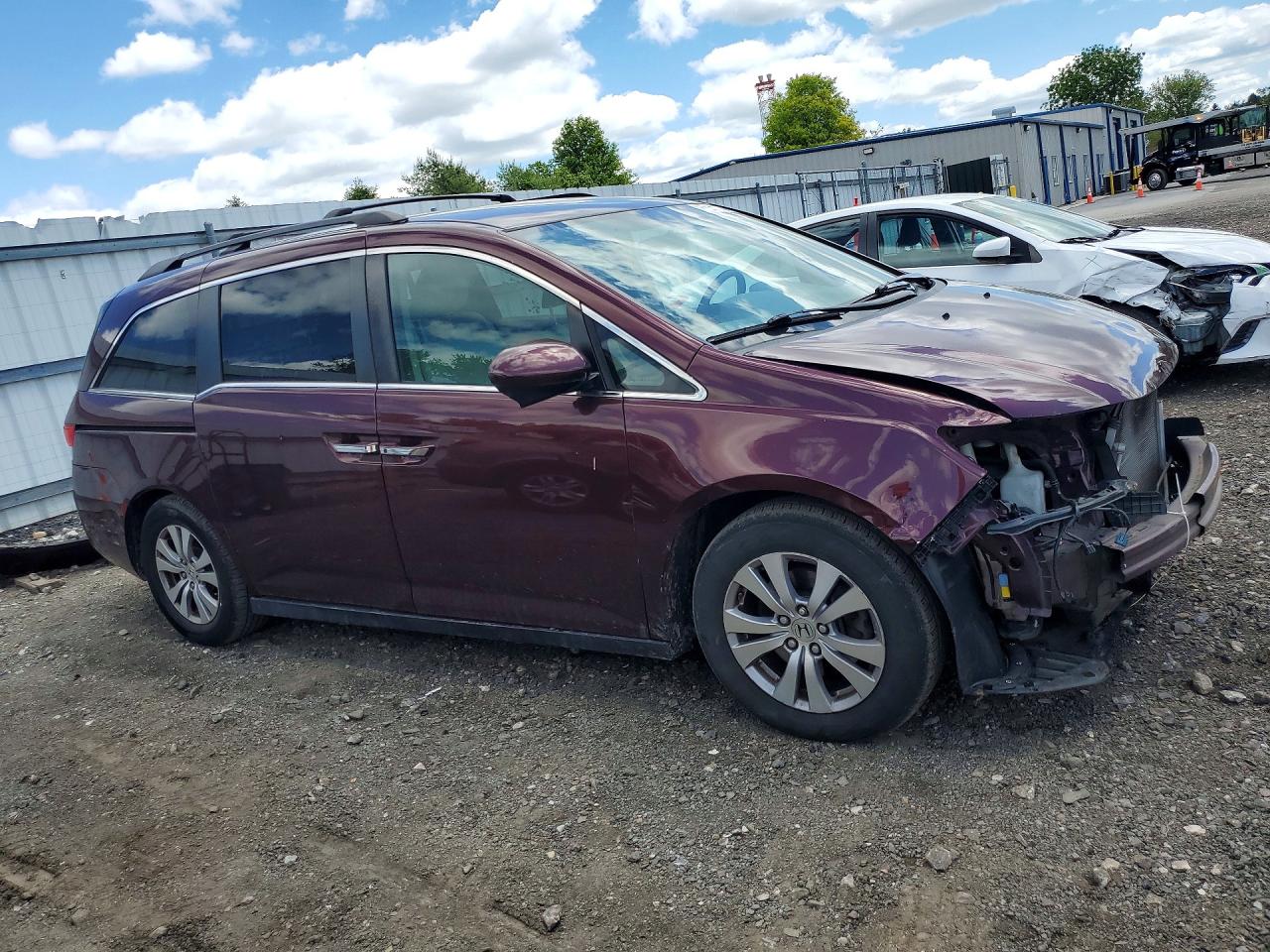 2015 Honda Odyssey Ex Burgundy vin: 5FNRL5H4XFB111782