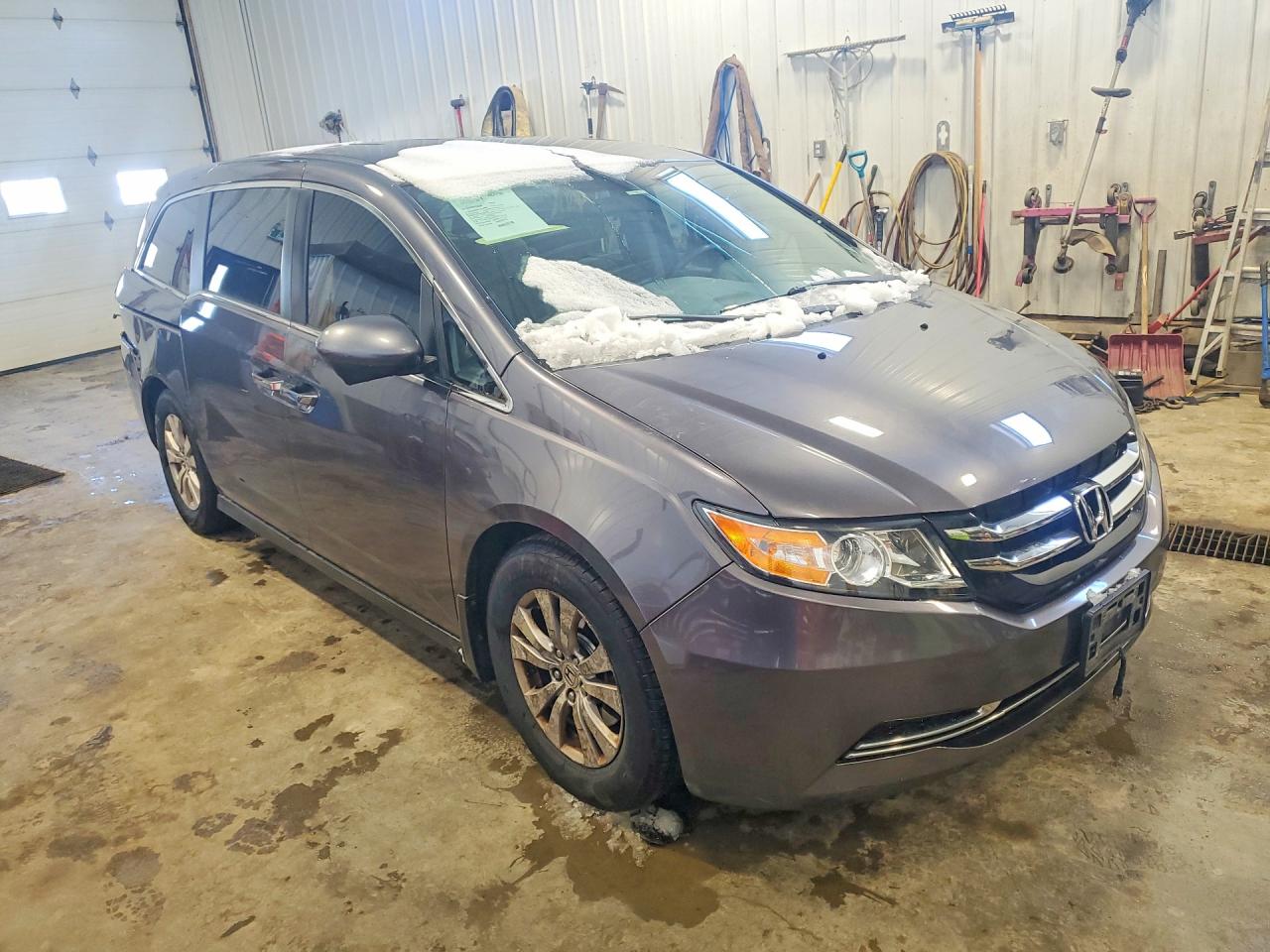 2015 Honda Odyssey Ex Gray vin: 5FNRL5H4XFB510658