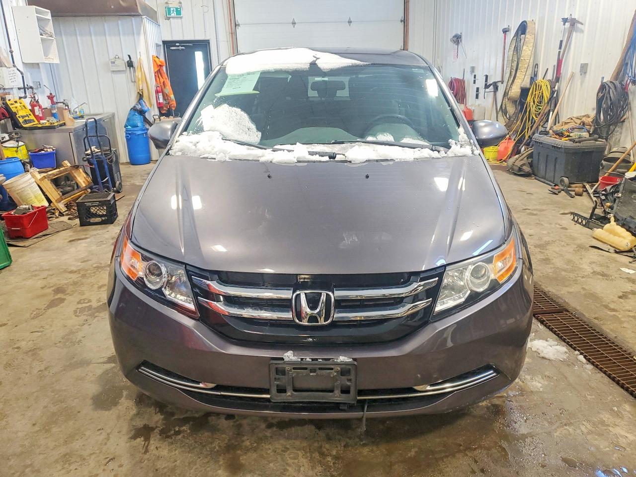 2015 Honda Odyssey Ex Gray vin: 5FNRL5H4XFB510658