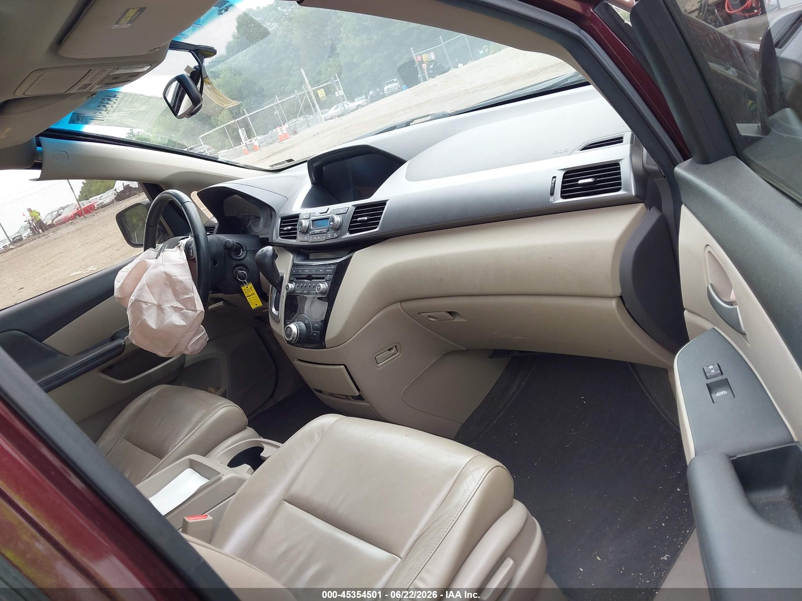 2011 Honda Odyssey Ex-l Maroon vin: 5FNRL5H60BB009175